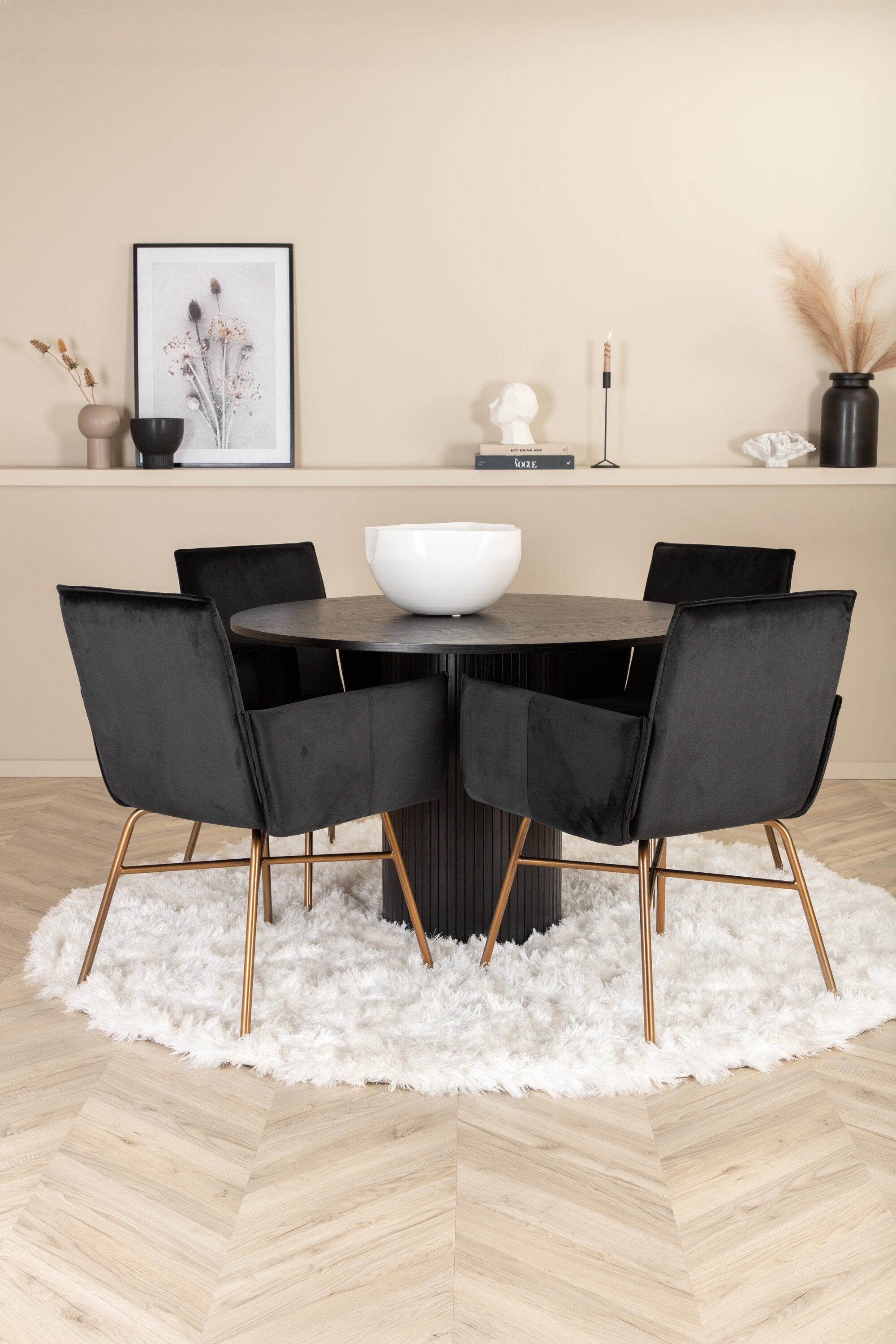 Bianca Rund Matgrupp-GR Dining Set-Venture Home-peaceofhome.se