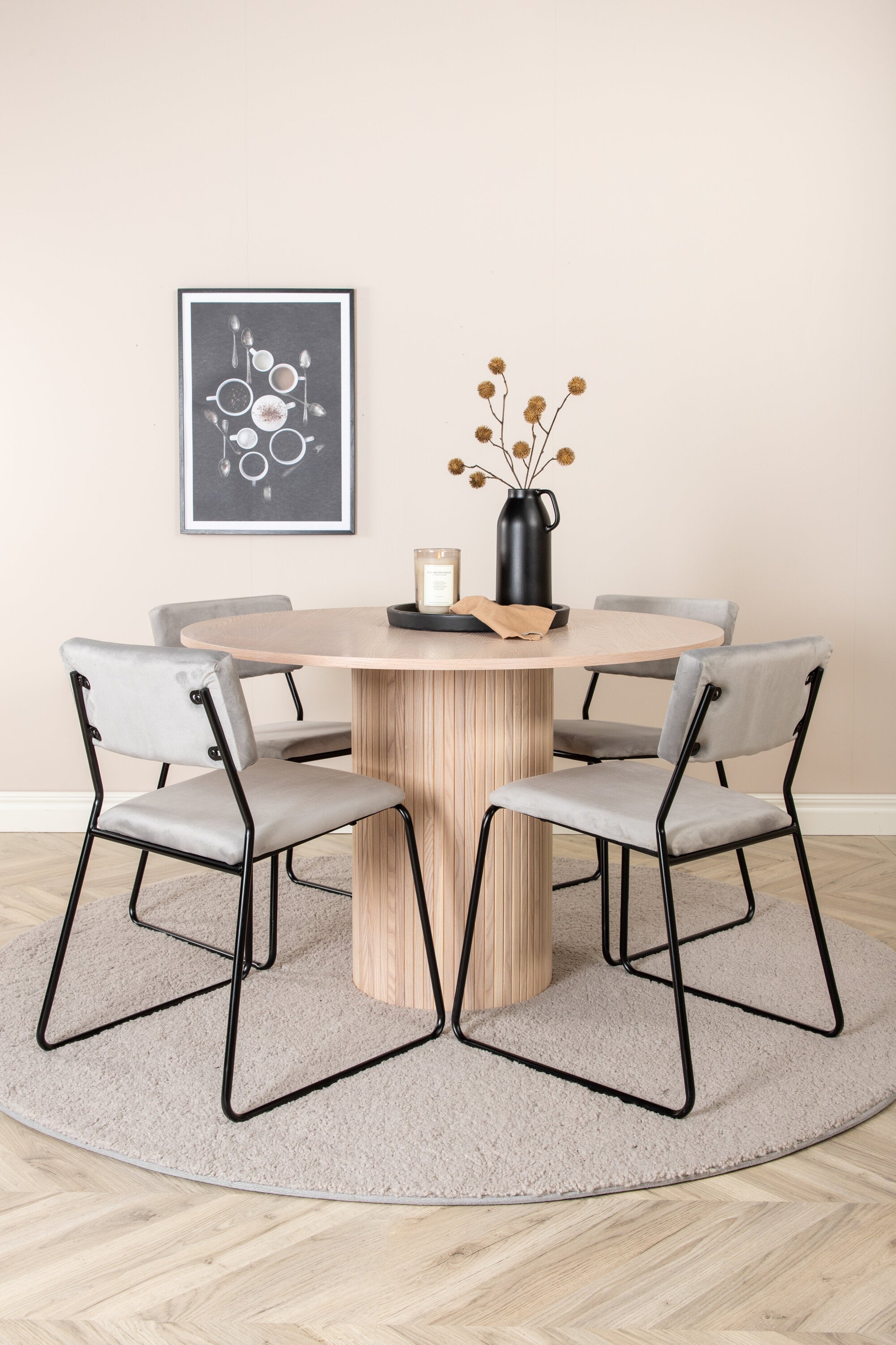 Bianca Rund Matgrupp-GR Dining Set-Venture Home-peaceofhome.se