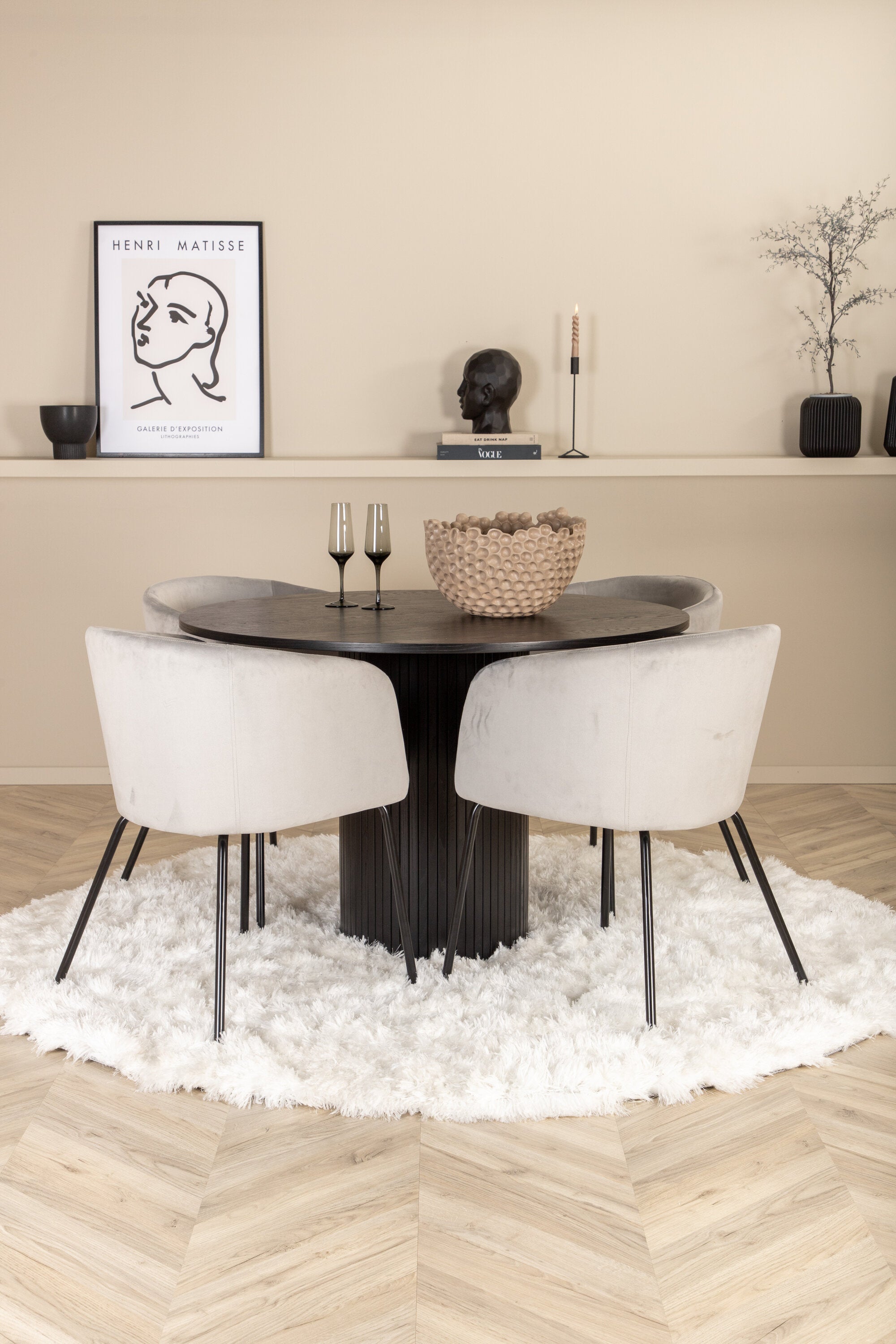 Bianca Rund Matgrupp-GR Dining Set-Venture Home-peaceofhome.se