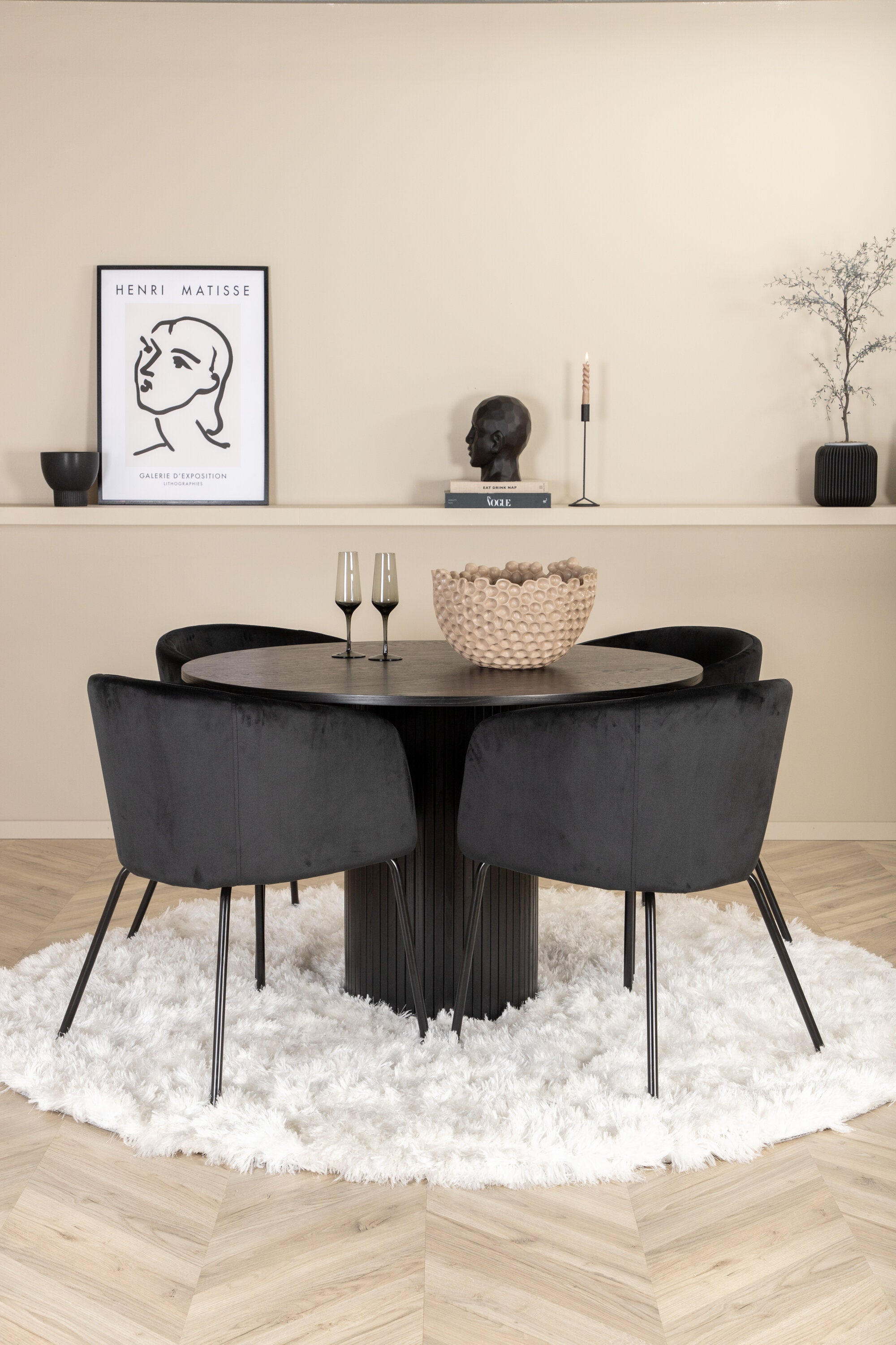 Bianca Rund Matgrupp-GR Dining Set-Venture Home-peaceofhome.se