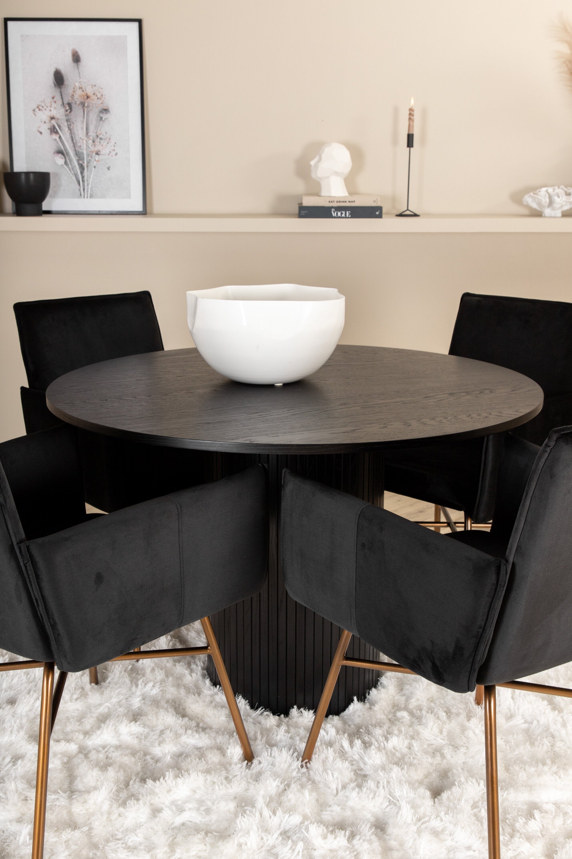 Bianca Rund Matgrupp-GR Dining Set-Venture Home-peaceofhome.se