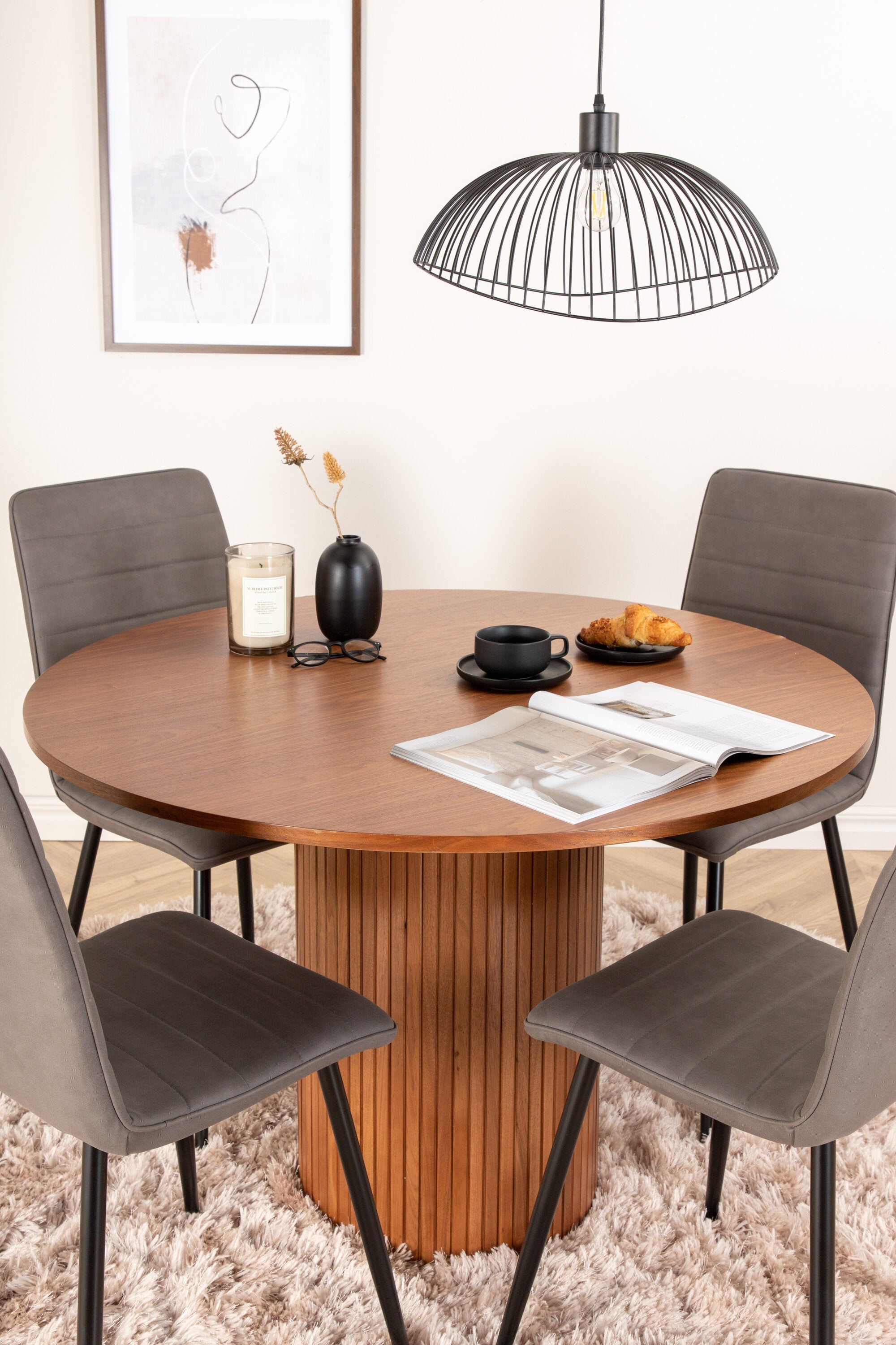 Bianca Rund Matgrupp-GR Dining Set-Venture Home-peaceofhome.se