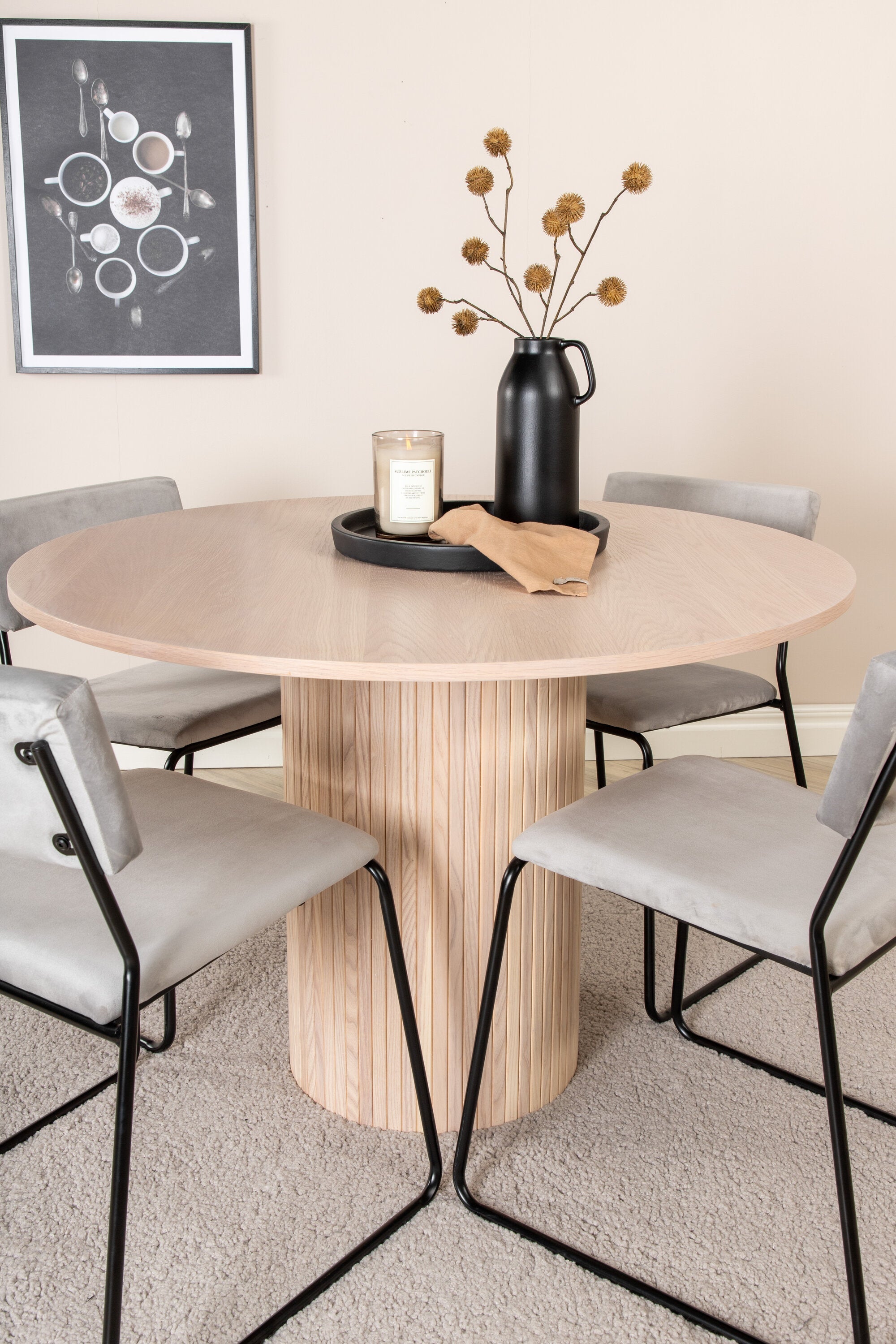 Bianca Rund Matgrupp-GR Dining Set-Venture Home-peaceofhome.se