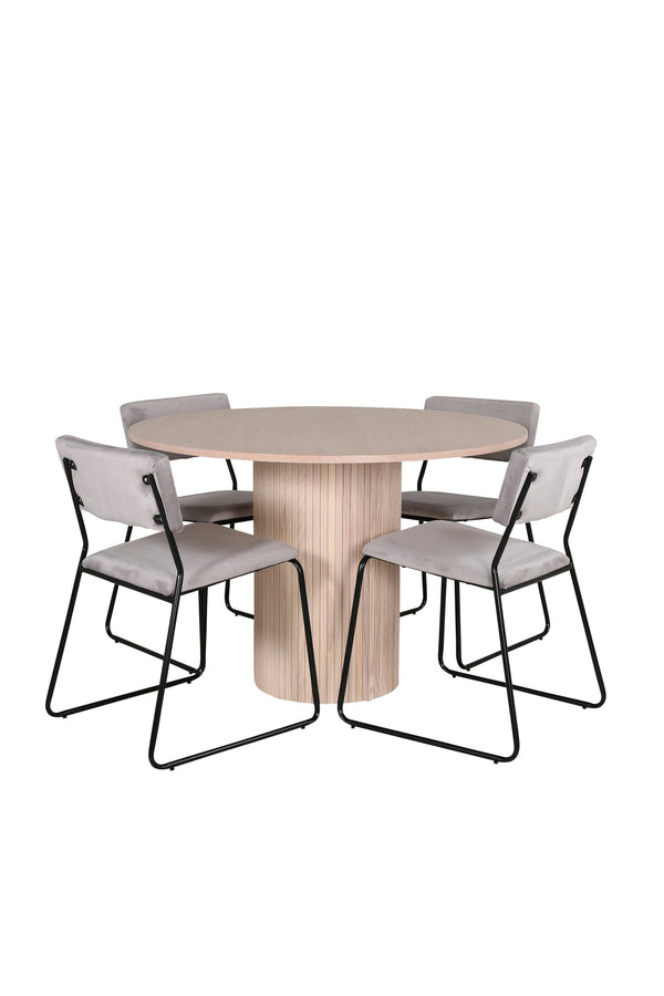 Bianca Rund Matgrupp-GR Dining Set-Venture Home-peaceofhome.se