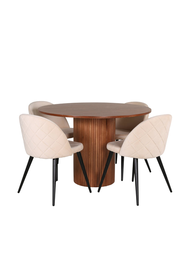 Bianca Rund Matgrupp-GR Dining Set-Venture Home-peaceofhome.se