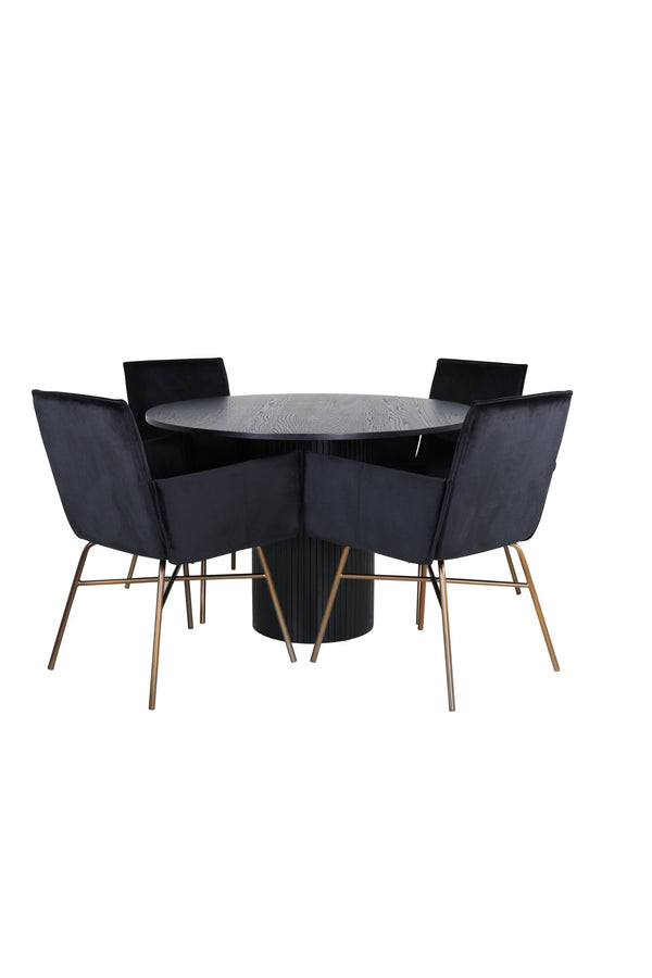 Bianca Rund Matgrupp-GR Dining Set-Venture Home-peaceofhome.se