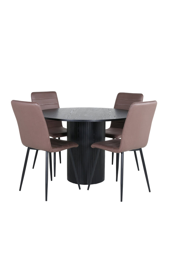 Bianca Rund Matgrupp-GR Dining Set-Venture Home-peaceofhome.se