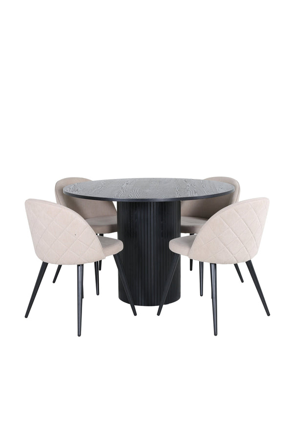 Bianca Rund Matgrupp-GR Dining Set-Venture Home-peaceofhome.se