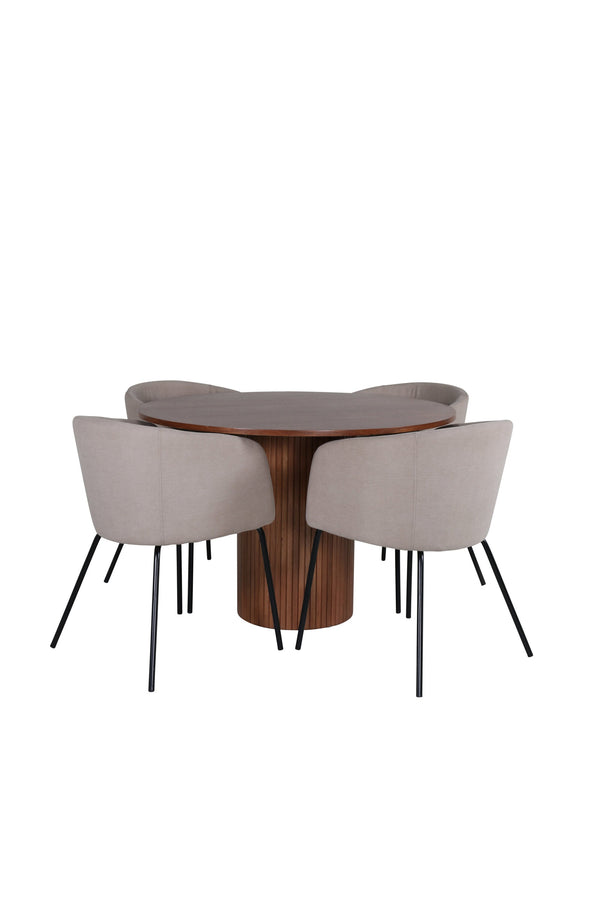 Bianca Rund Matgrupp-GR Dining Set-Venture Home-peaceofhome.se