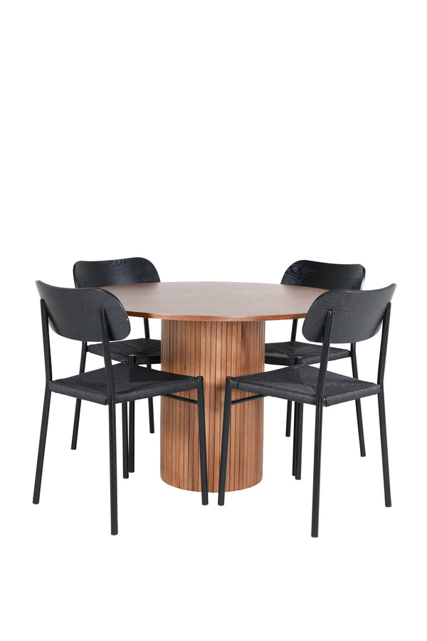 Bianca Rund Matgrupp-GR Dining Set-Venture Home-peaceofhome.se