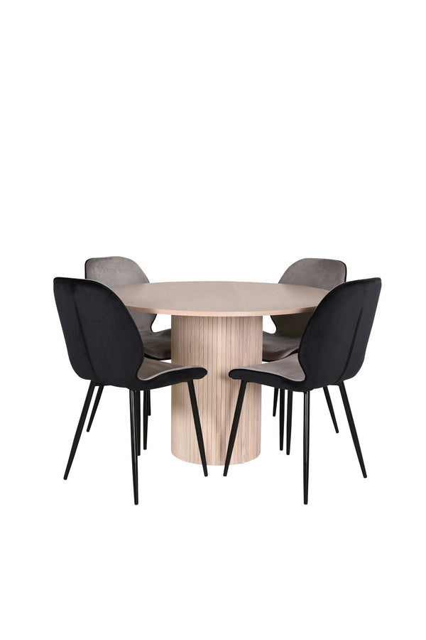 Bianca Rund Matgrupp-GR Dining Set-Venture Home-peaceofhome.se