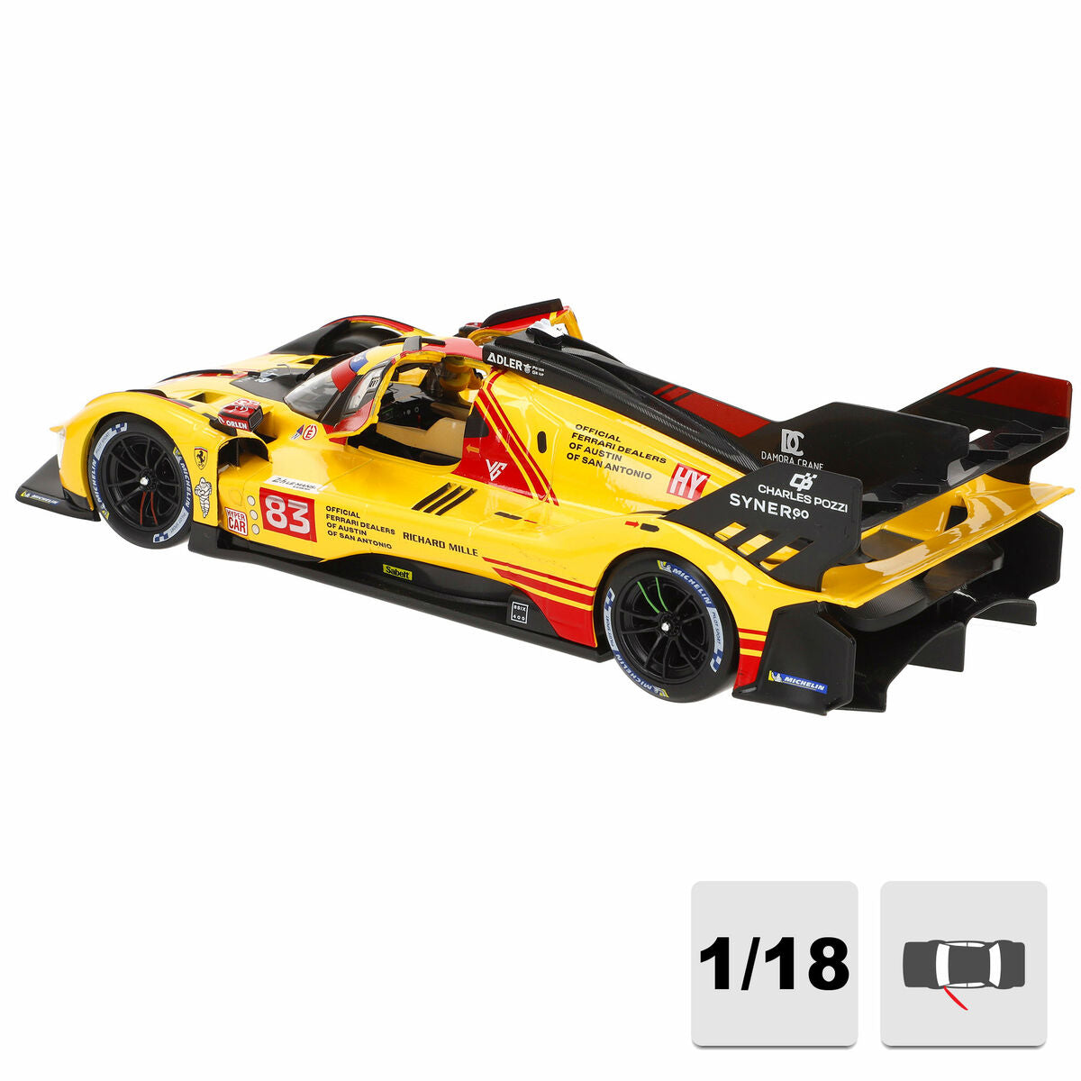 Bil Ferrari 28 x 7 x 12 cm (4 antal)-Leksaker och spel, Fordon-Ferrari-peaceofhome.se