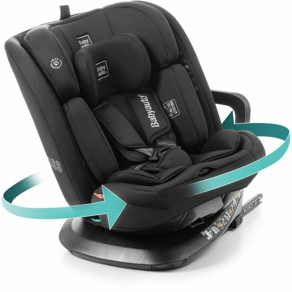 Bilstol Babyauto ACROSS Svart 0 (de 0 a 10 kilos) I (9 - 18 kg) II (15-25 kg) III (22 - 36 kg) Barn ECE R129/04-Bebis, Bilsäten och tillbehör-Babyauto-peaceofhome.se