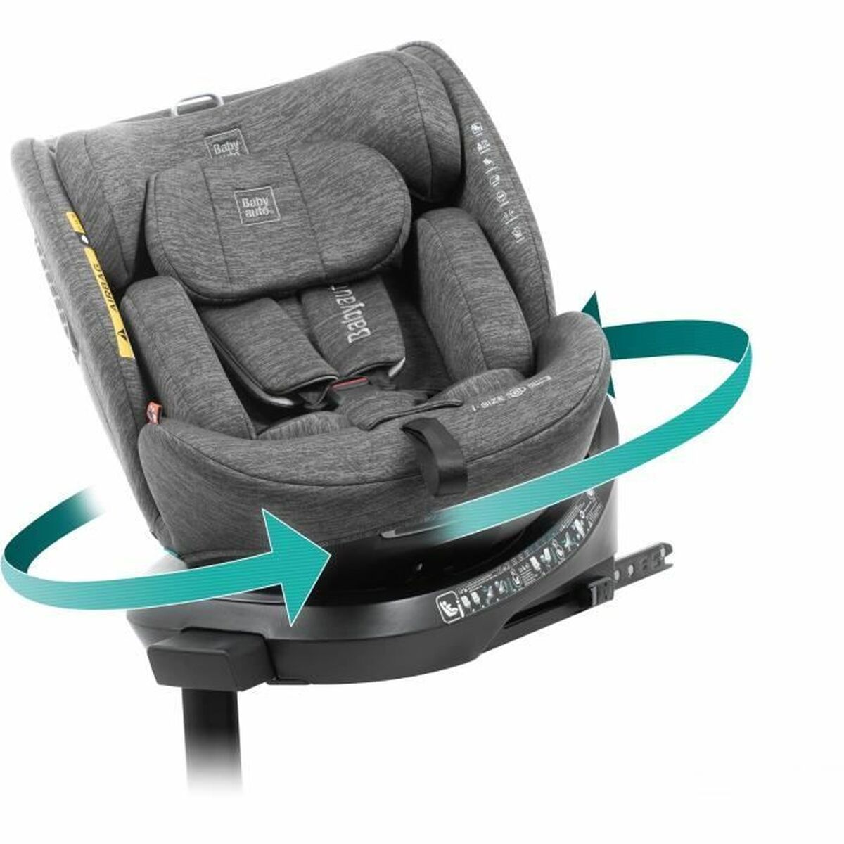 Bilstol Babyauto CORE Grå 0 (de 0 a 10 kilos) I (9 - 18 kg) II (15-25 kg) III (22 - 36 kg) Barn ECE R129/04-Bebis, Bilsäten och tillbehör-Babyauto-peaceofhome.se