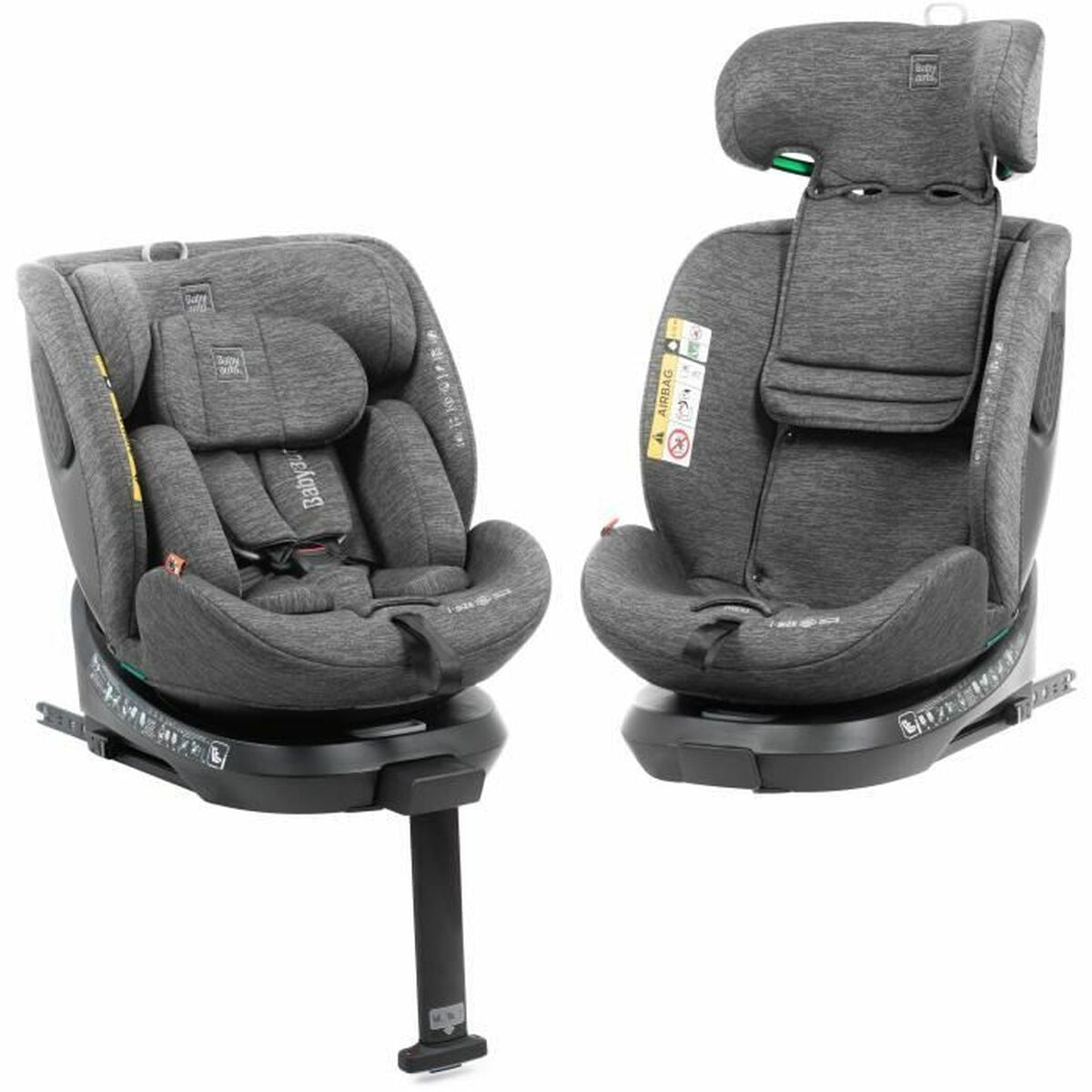Bilstol Babyauto CORE Grå 0 (de 0 a 10 kilos) I (9 - 18 kg) II (15-25 kg) III (22 - 36 kg) Barn ECE R129/04-Bebis, Bilsäten och tillbehör-Babyauto-peaceofhome.se