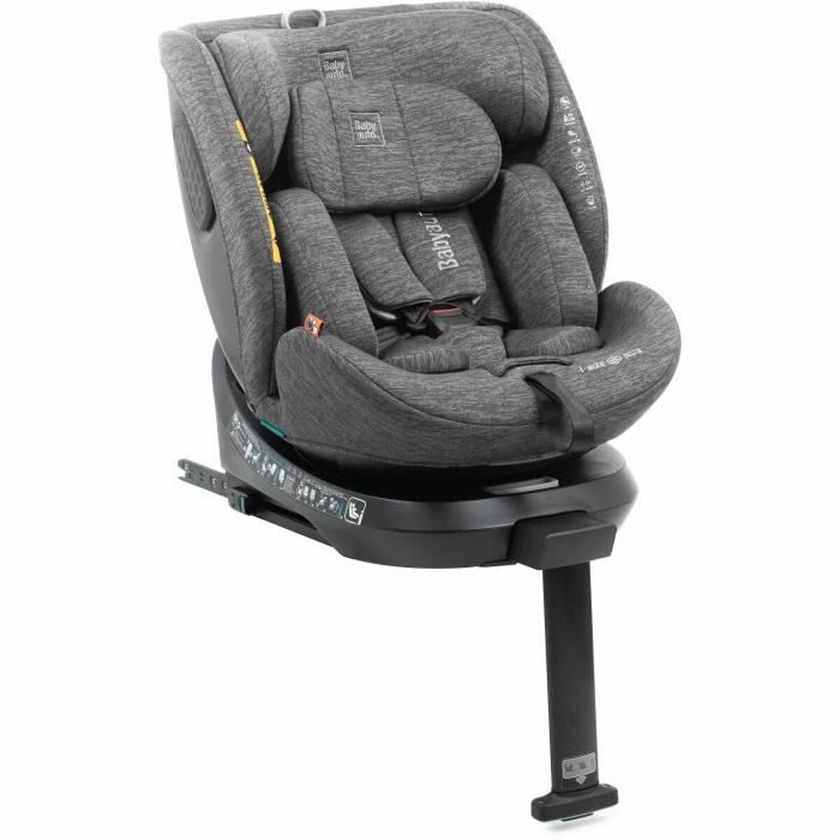 Bilstol Babyauto CORE Grå 0 (de 0 a 10 kilos) I (9 - 18 kg) II (15-25 kg) III (22 - 36 kg) Barn ECE R129/04-Bebis, Bilsäten och tillbehör-Babyauto-peaceofhome.se