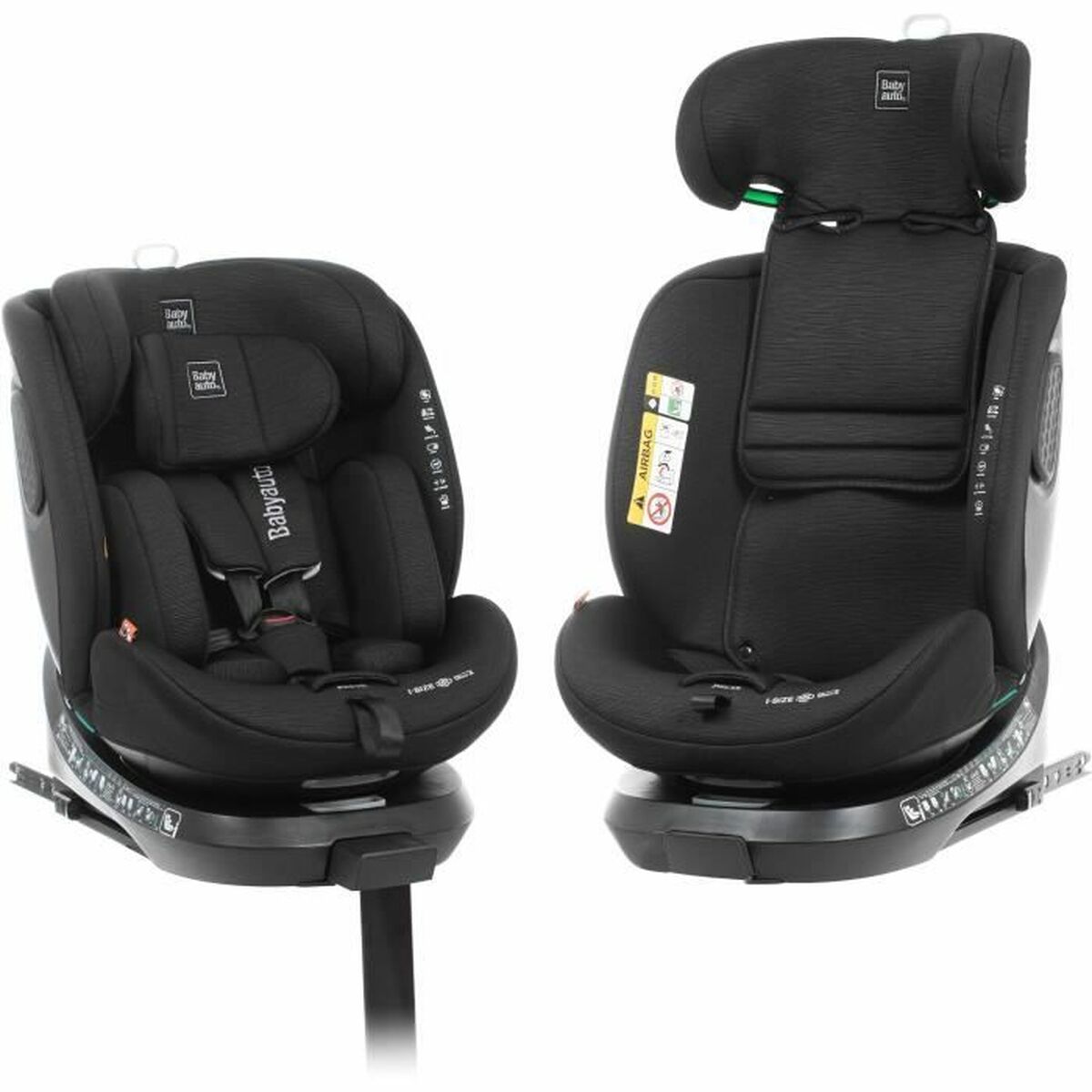 Bilstol Babyauto CORE Svart 0 (de 0 a 10 kilos) I (9 - 18 kg) II (15-25 kg) III (22 - 36 kg) Barn ECE R129/04-Bebis, Bilsäten och tillbehör-Babyauto-peaceofhome.se