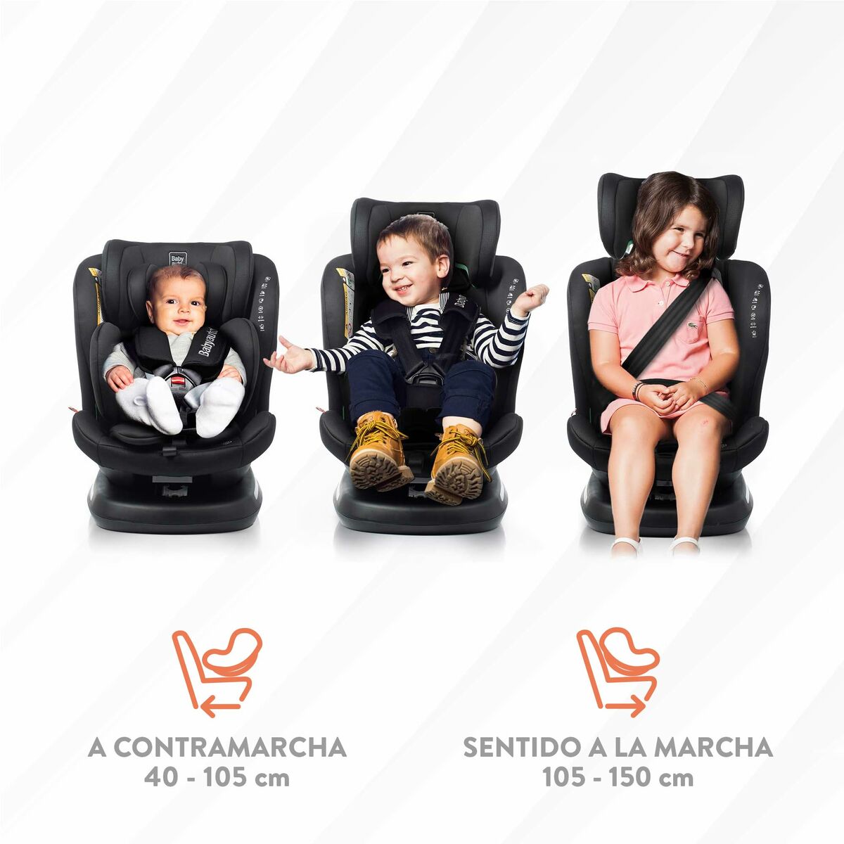 Bilstol Babyauto RODIA Svart 0 (de 0 a 10 kilos) I (9 - 18 kg) II (15-25 kg) III (22 - 36 kg) Barn ECE R129/04-Bebis, Bilsäten och tillbehör-Babyauto-peaceofhome.se
