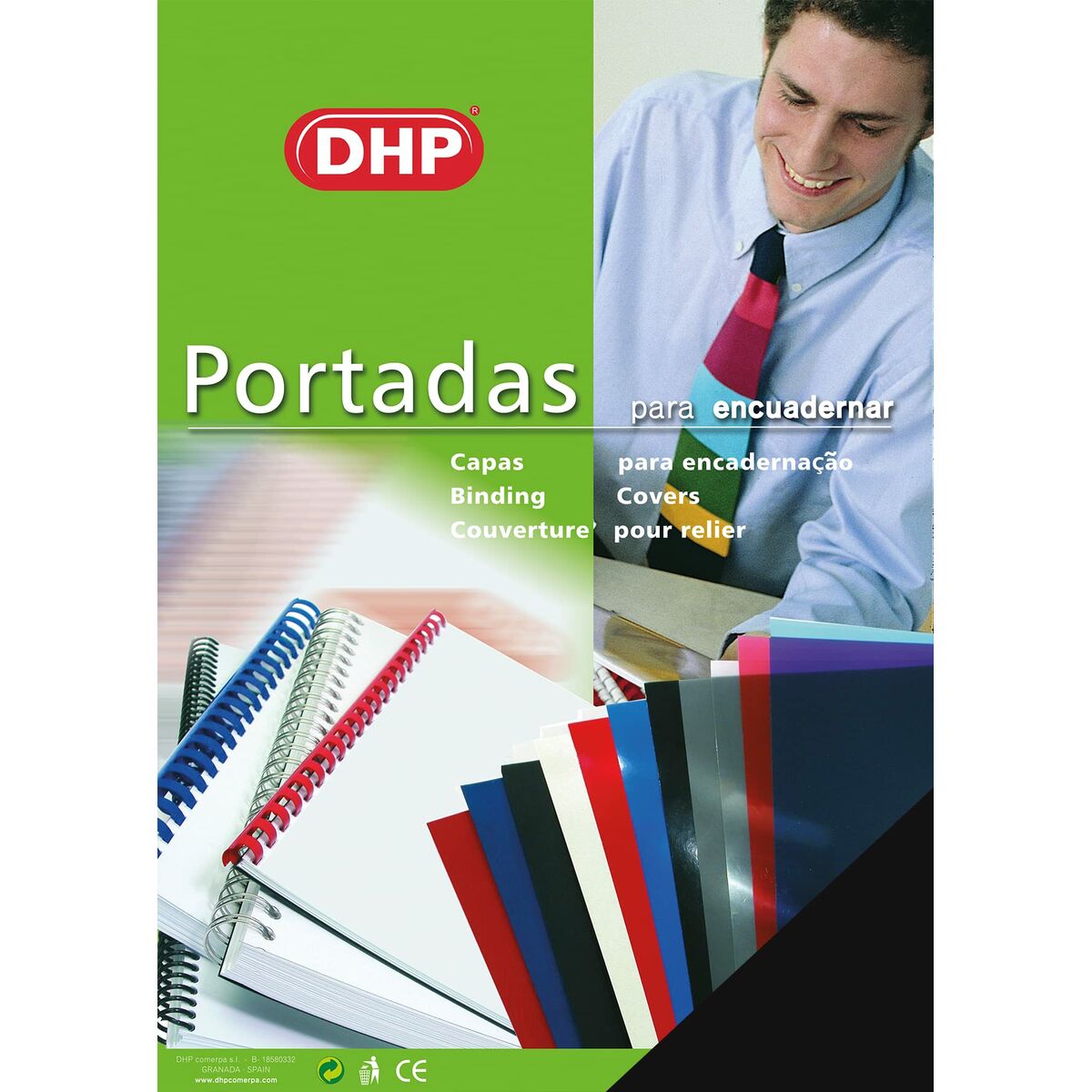 Bindande omslag DHP Svart A3 PVC 100 Delar-Kontor och Kontorsmaterial, Kontorsmaterial-DHP-peaceofhome.se