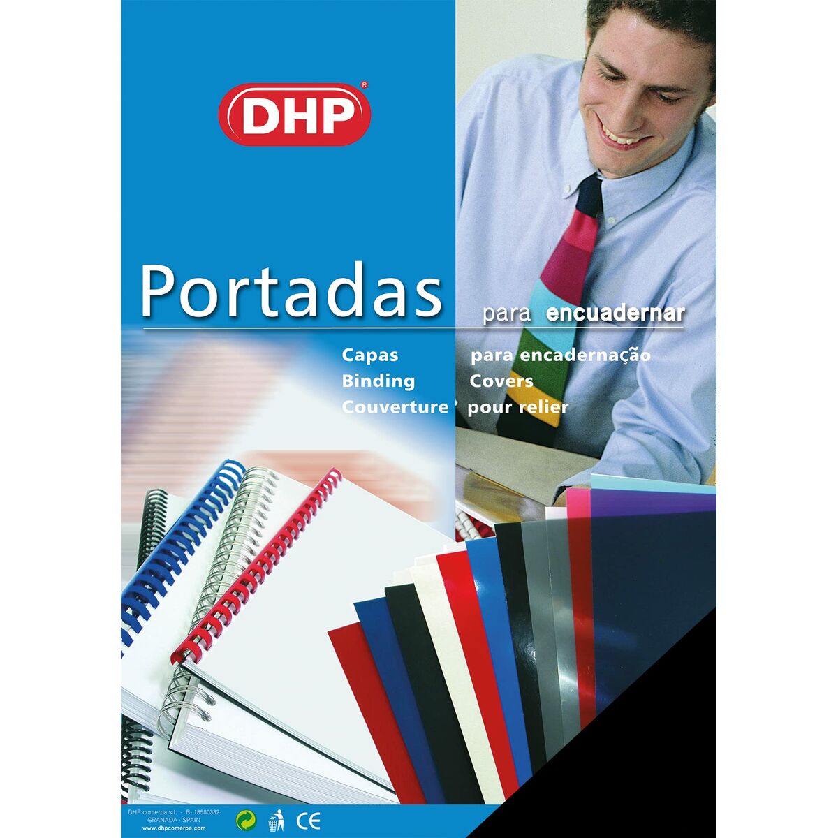 Bindande omslag DHP Svart A4 polypropen 100 Delar-Kontor och Kontorsmaterial, Kontorsmaterial-DHP-peaceofhome.se