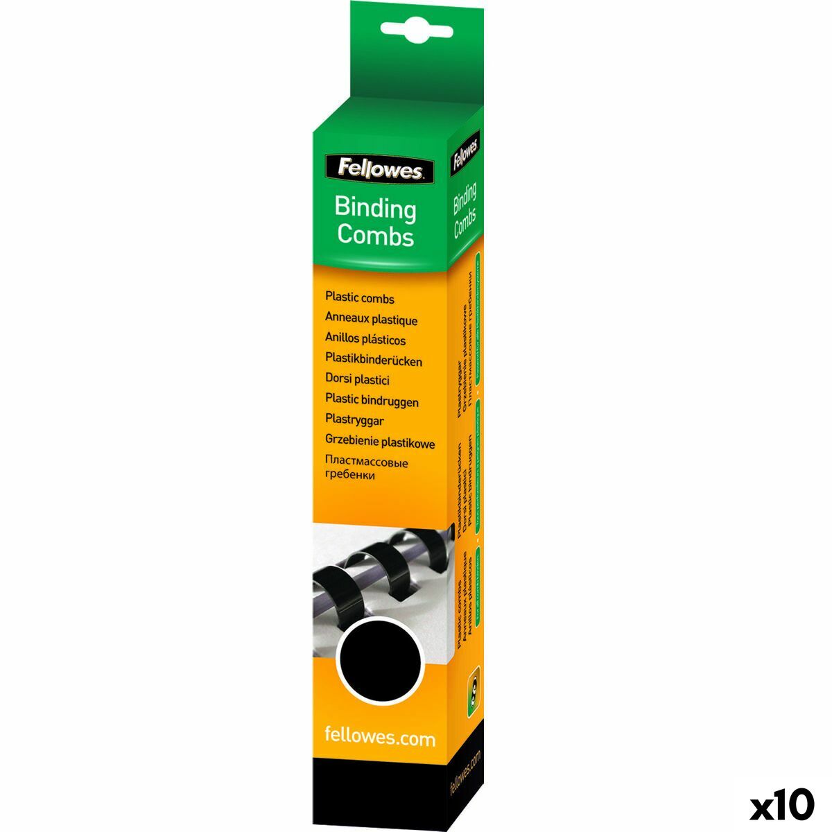 Bindande spiraler Fellowes 5330702 Svart 8 mm A4 PVC Plast (25 antal)-Kontor och Kontorsmaterial, Kontorsmaterial-Fellowes-peaceofhome.se