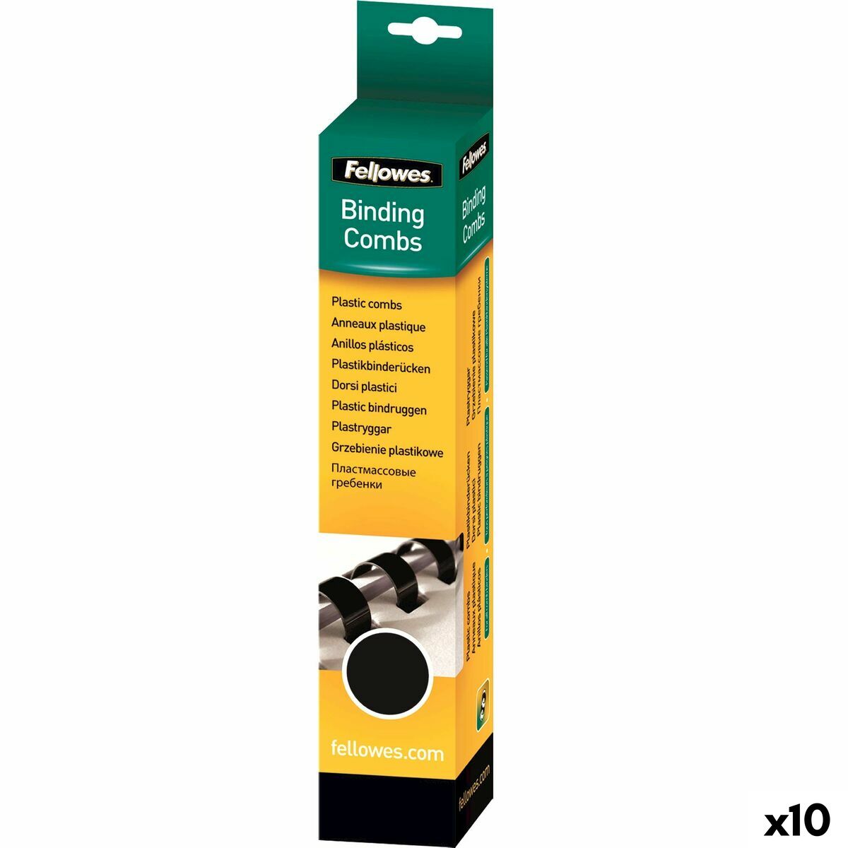Bindande spiraler Fellowes 5330702 Svart 8 mm A4 PVC Plast (25 antal)-Kontor och Kontorsmaterial, Kontorsmaterial-Fellowes-peaceofhome.se