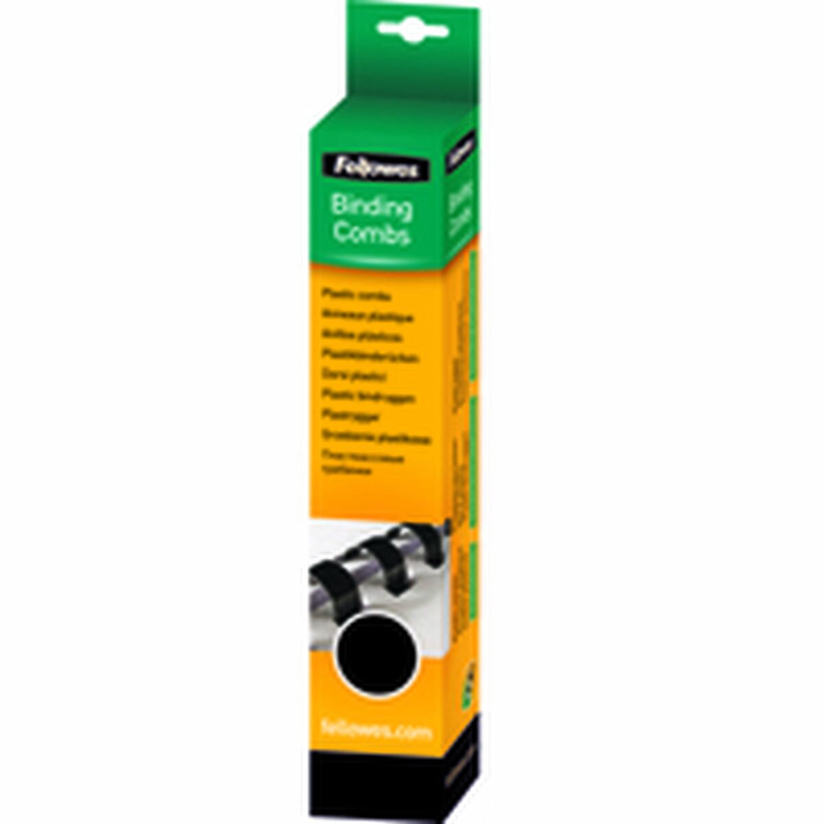 Bindande spiraler Fellowes 5330702 Svart 8 mm A4 PVC Plast (25 antal)-Kontor och Kontorsmaterial, Kontorsmaterial-Fellowes-peaceofhome.se