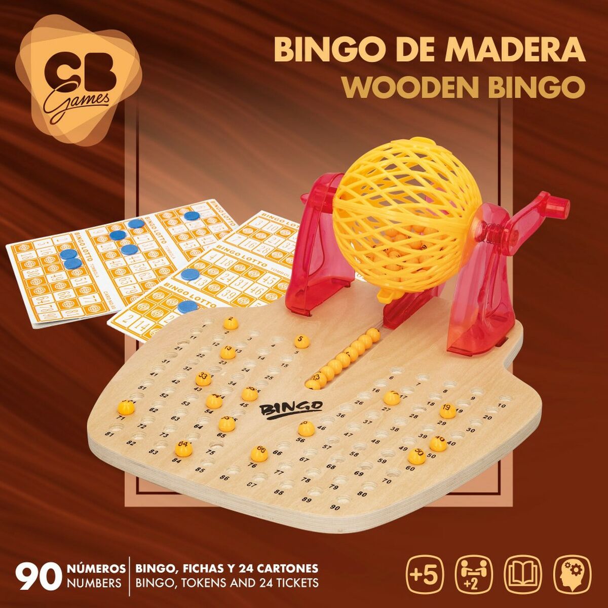 Bingo Colorbaby Trä (2 antal)-Leksaker och spel, Spel och tillbehör-Colorbaby-peaceofhome.se