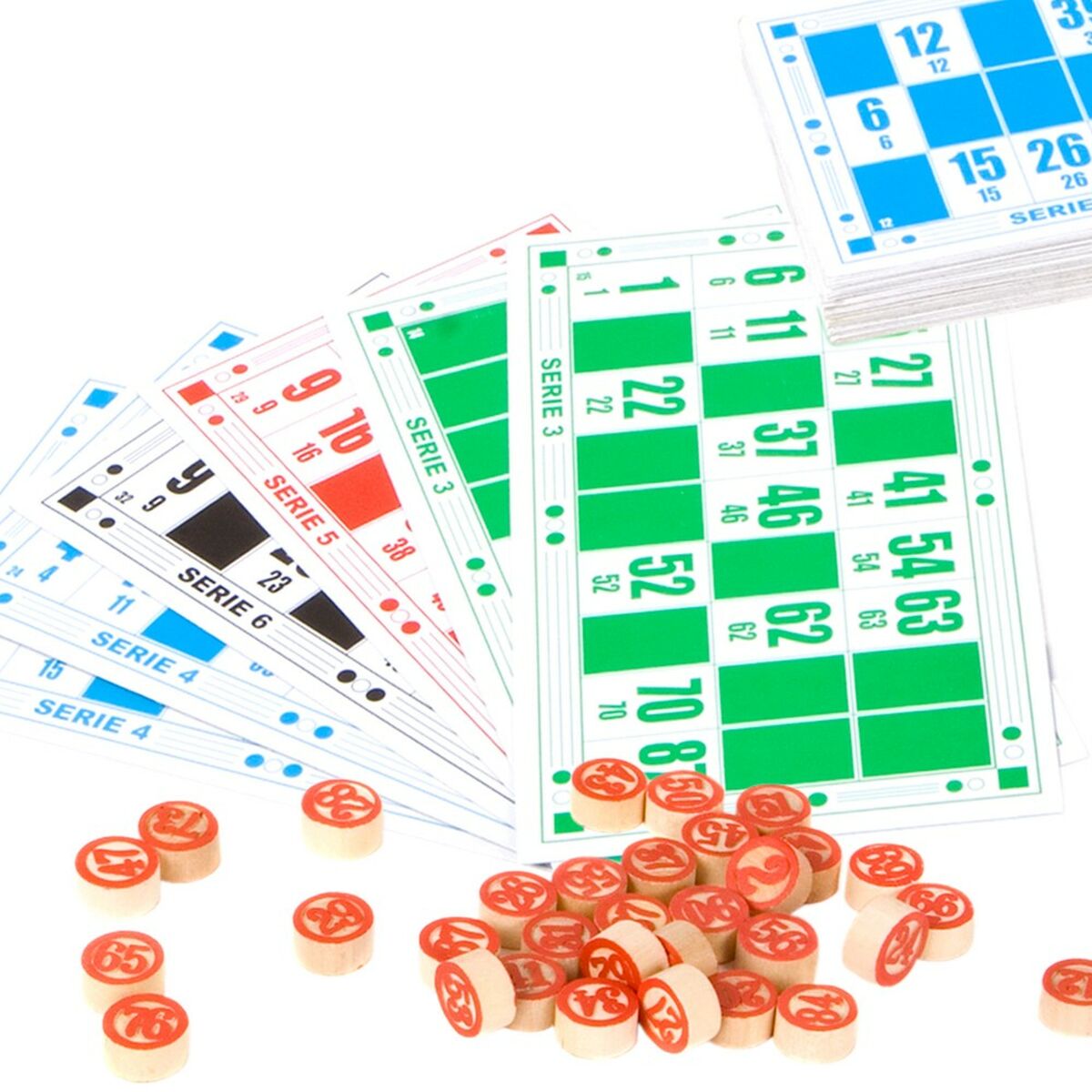 Bingo Colorbaby Trä Papper Plast (24 antal)-Leksaker och spel, Spel och tillbehör-Colorbaby-peaceofhome.se