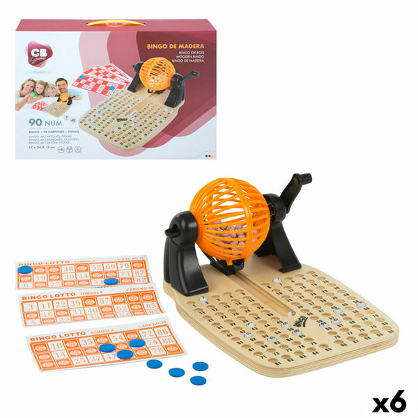 Bingo Colorbaby Trä Plast (6 antal)-Leksaker och spel, Spel och tillbehör-Colorbaby-peaceofhome.se
