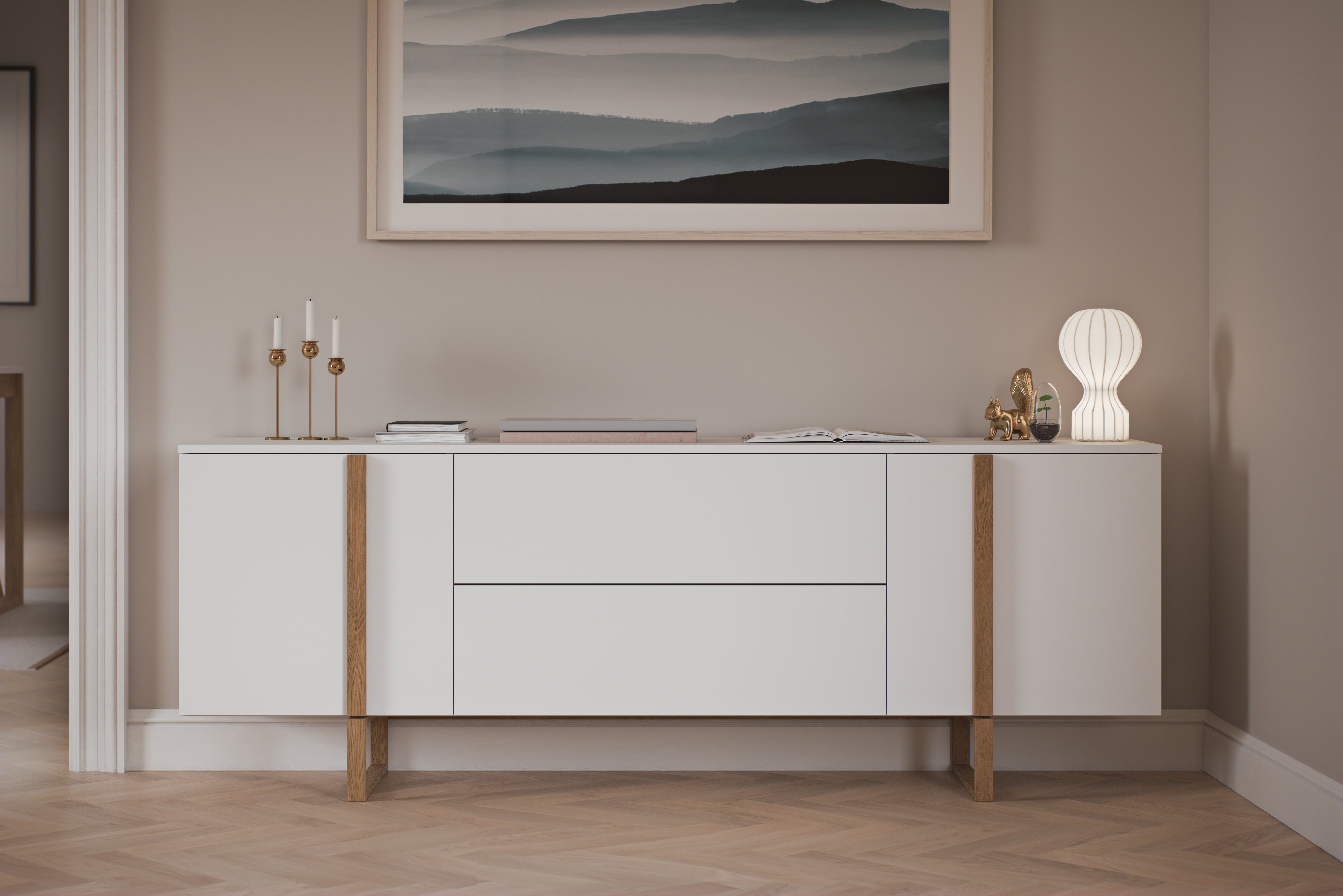 Birka Sideboard 2 dörrar, 2 lådor-Förvaringsmöbler-Tenzo-peaceofhome.se