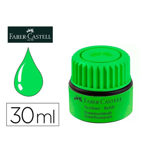 Bläck Faber-Castell 154963 30 ml Grön-Kontor och Kontorsmaterial, Kulspetspennor, pennor och skrivverktyg-Faber-Castell-peaceofhome.se