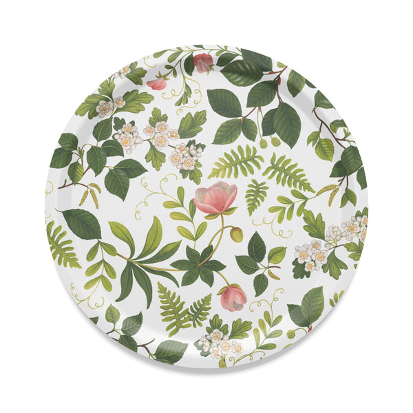 Blomsterlund rund bricka-Heminredning-Arvidssons Textil-peaceofhome.se