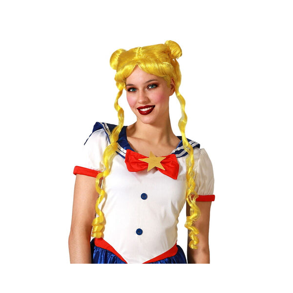 Blond peruk Sailor Moon-Leksaker och spel, Fancy klänning och accessoarer-BigBuy Carnival-peaceofhome.se