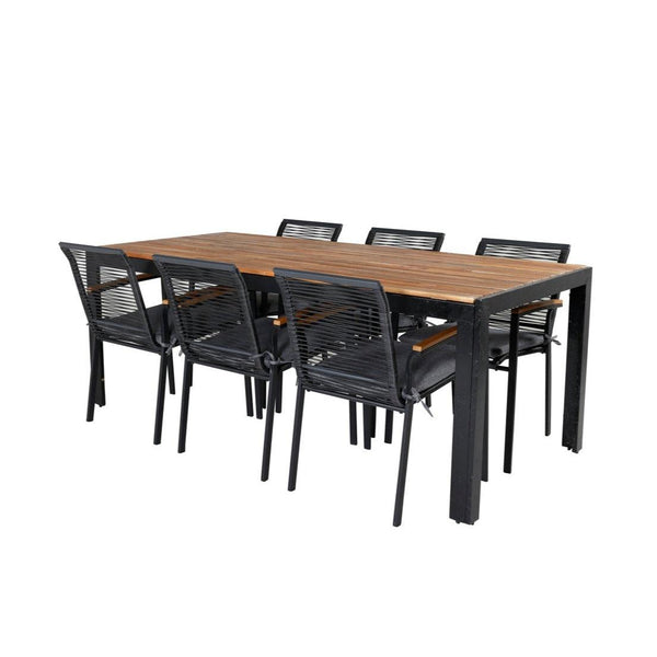 Bois Rektangulär Matgrupp-Table Set-Venture Home-peaceofhome.se