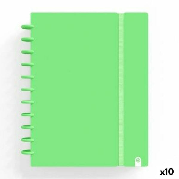 Bok med ringar Carchivo INGENIOX Grön A4 100 Blad (10 antal)-Kontor och Kontorsmaterial, Pappersprodukter för kontoret-Carchivo-peaceofhome.se