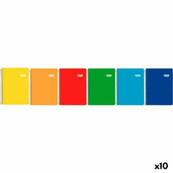 Bok med ringar ENRI Quarto 80 Blad (10 antal)-Kontor och Kontorsmaterial, Pappersprodukter för kontoret-ENRI-peaceofhome.se