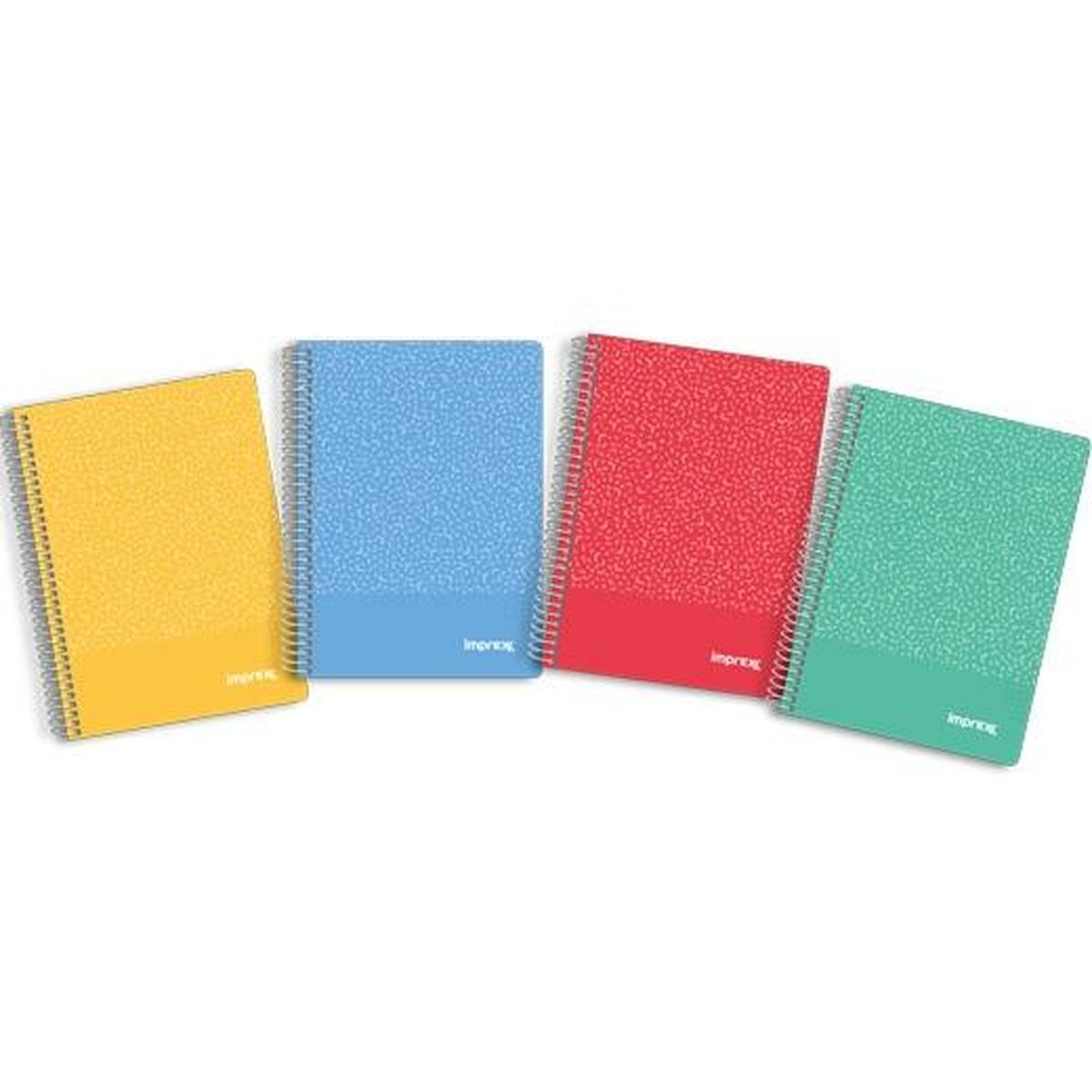 Bok med ringar Imprex A5 80 Blad (4 antal)-Kontor och Kontorsmaterial, Pappersprodukter för kontoret-Imprex-peaceofhome.se