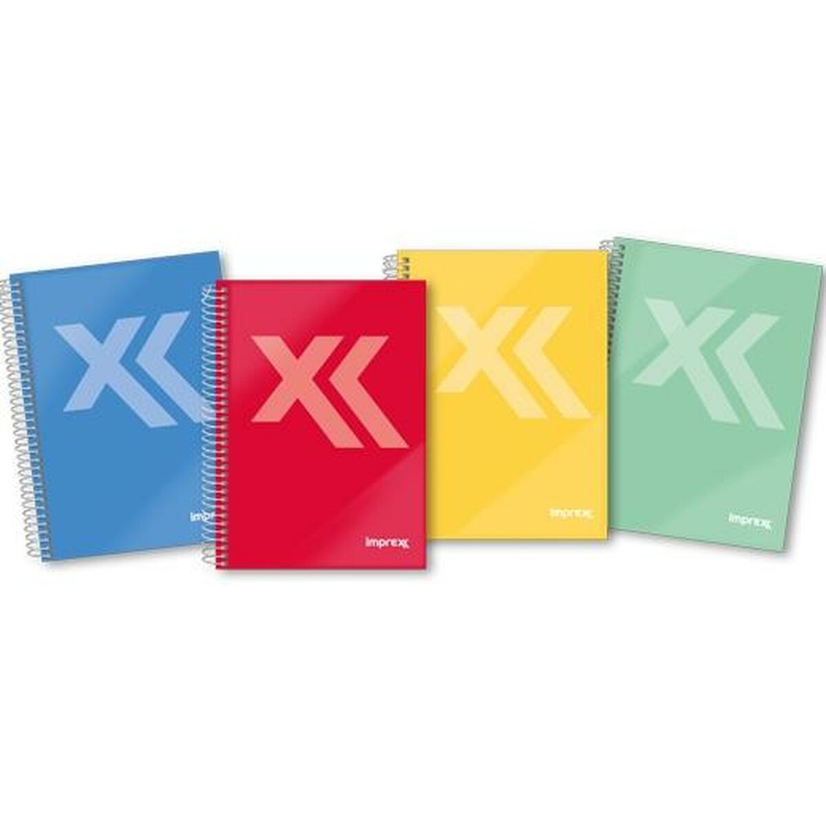 Bok med ringar Imprex A5 80 Blad (4 antal)-Kontor och Kontorsmaterial, Pappersprodukter för kontoret-Imprex-peaceofhome.se