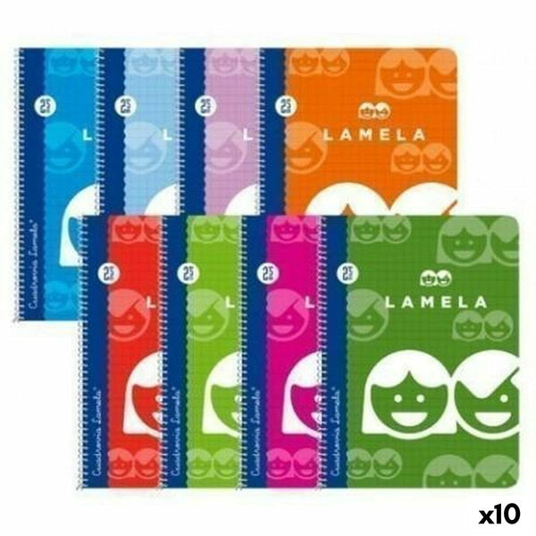 Bok med ringar Lamela Multicolour Din A4 80 Blad (10 antal)-Kontor och Kontorsmaterial, Pappersprodukter för kontoret-Lamela-peaceofhome.se