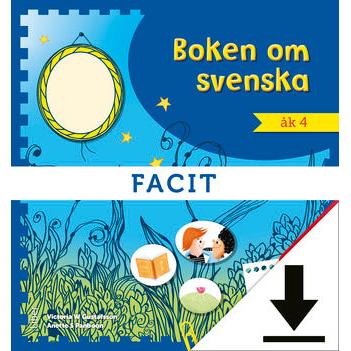 Boken om svenska åk 4 Facit (nedladdningsbar)-Digitala böcker-Liber-peaceofhome.se