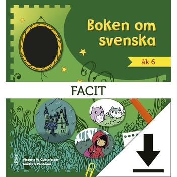 Boken om svenska åk 6 Facit (nedladdningsbar)-Digitala böcker-Liber-peaceofhome.se