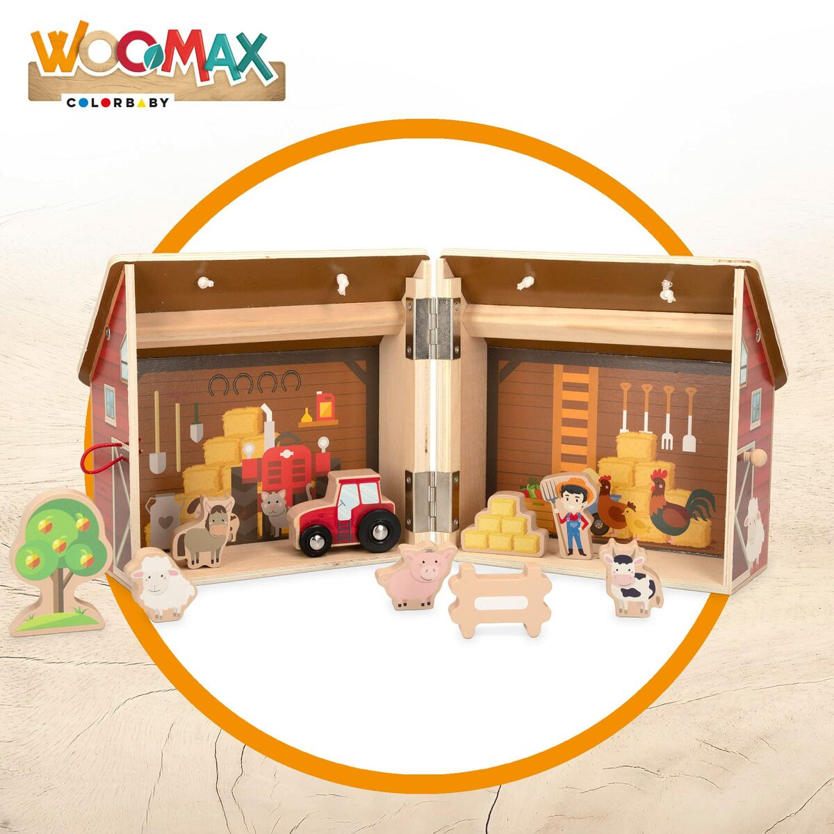 Bondgård med djur Woomax (10 pcs)-Leksaker och spel, Dockor och actionfigurer-Woomax-peaceofhome.se