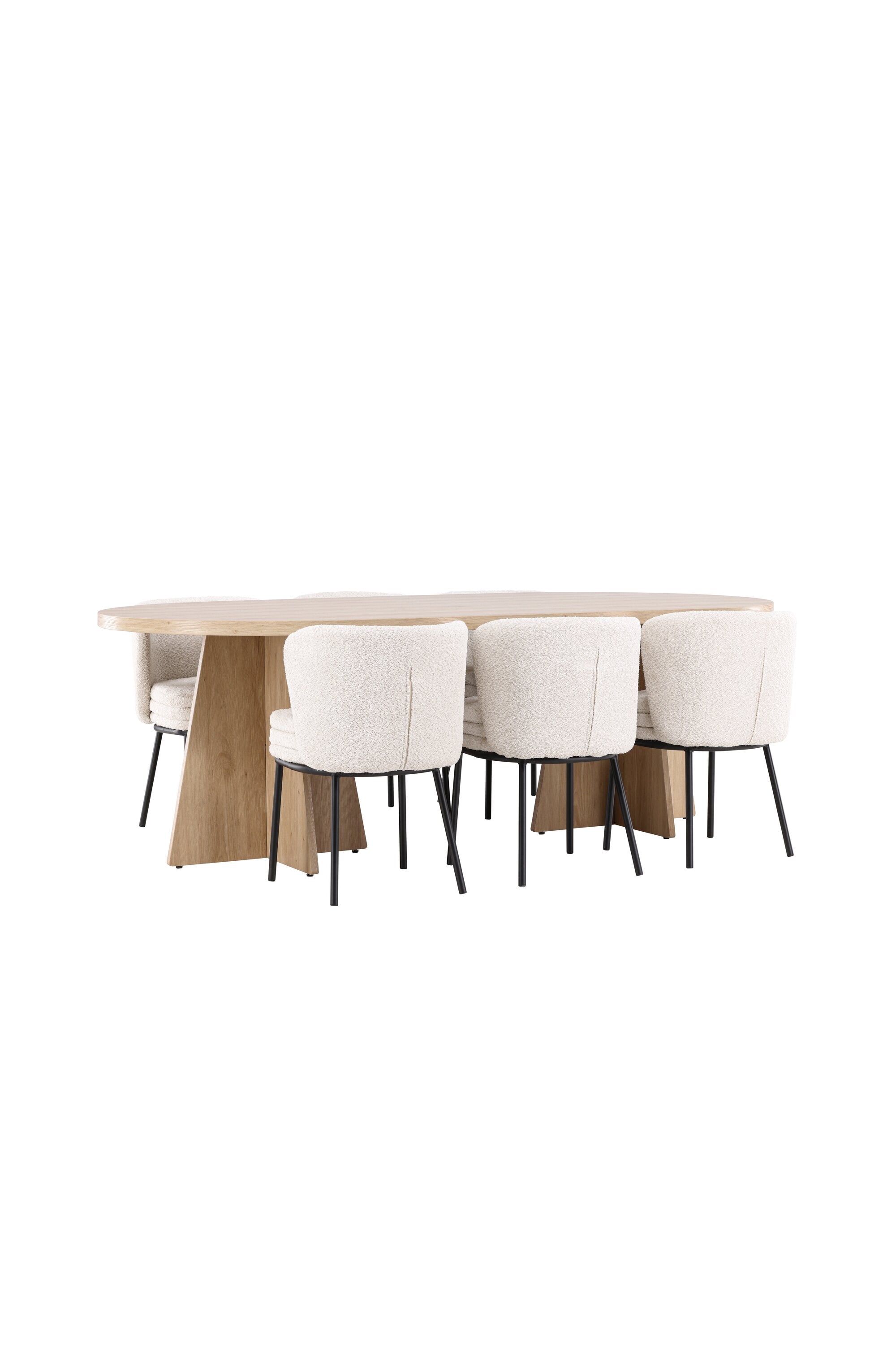 Bootcut Matbord med Agnes Matstol-GR Dining Set-Venture Home-peaceofhome.se