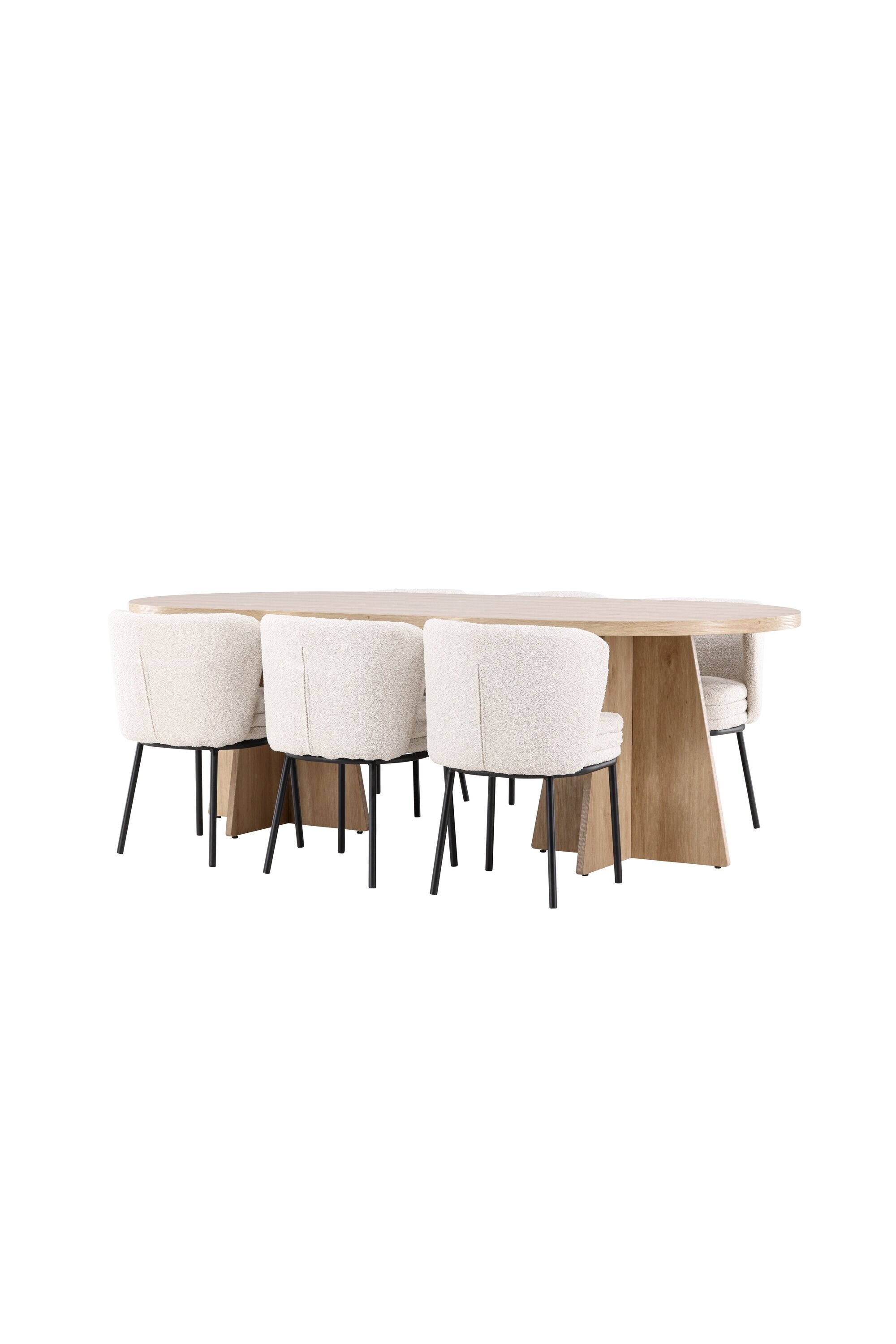 Bootcut Matbord med Agnes Matstol-GR Dining Set-Venture Home-peaceofhome.se