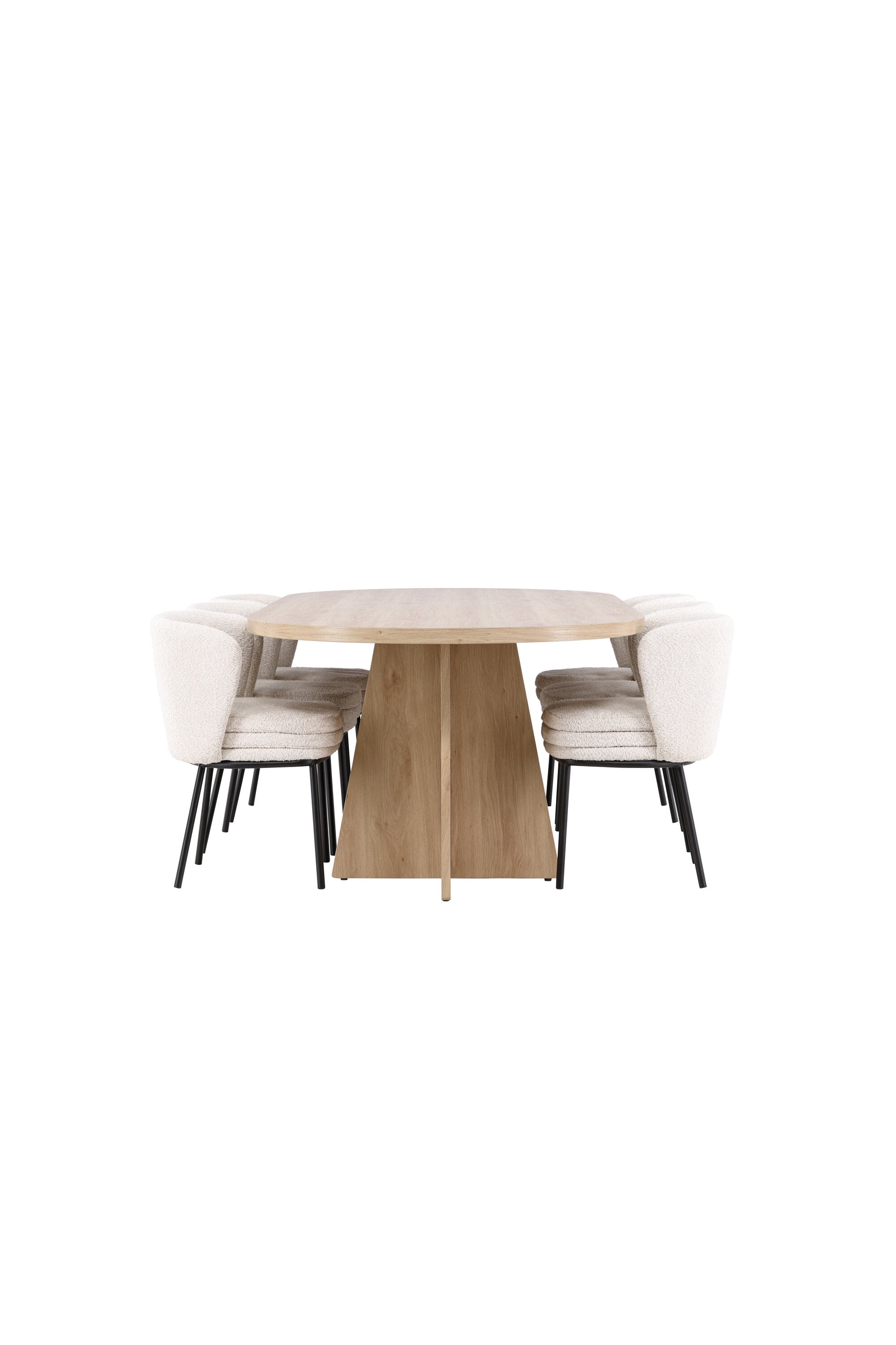 Bootcut Matbord med Agnes Matstol-GR Dining Set-Venture Home-peaceofhome.se