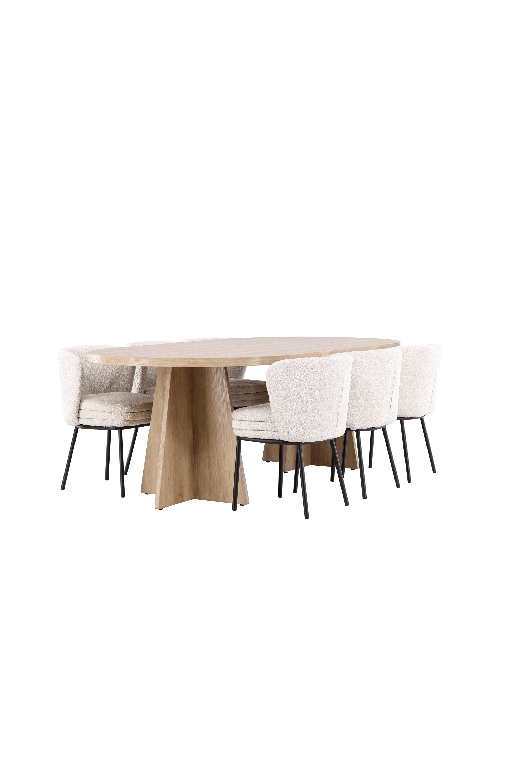 Bootcut Matbord med Agnes Matstol-GR Dining Set-Venture Home-peaceofhome.se