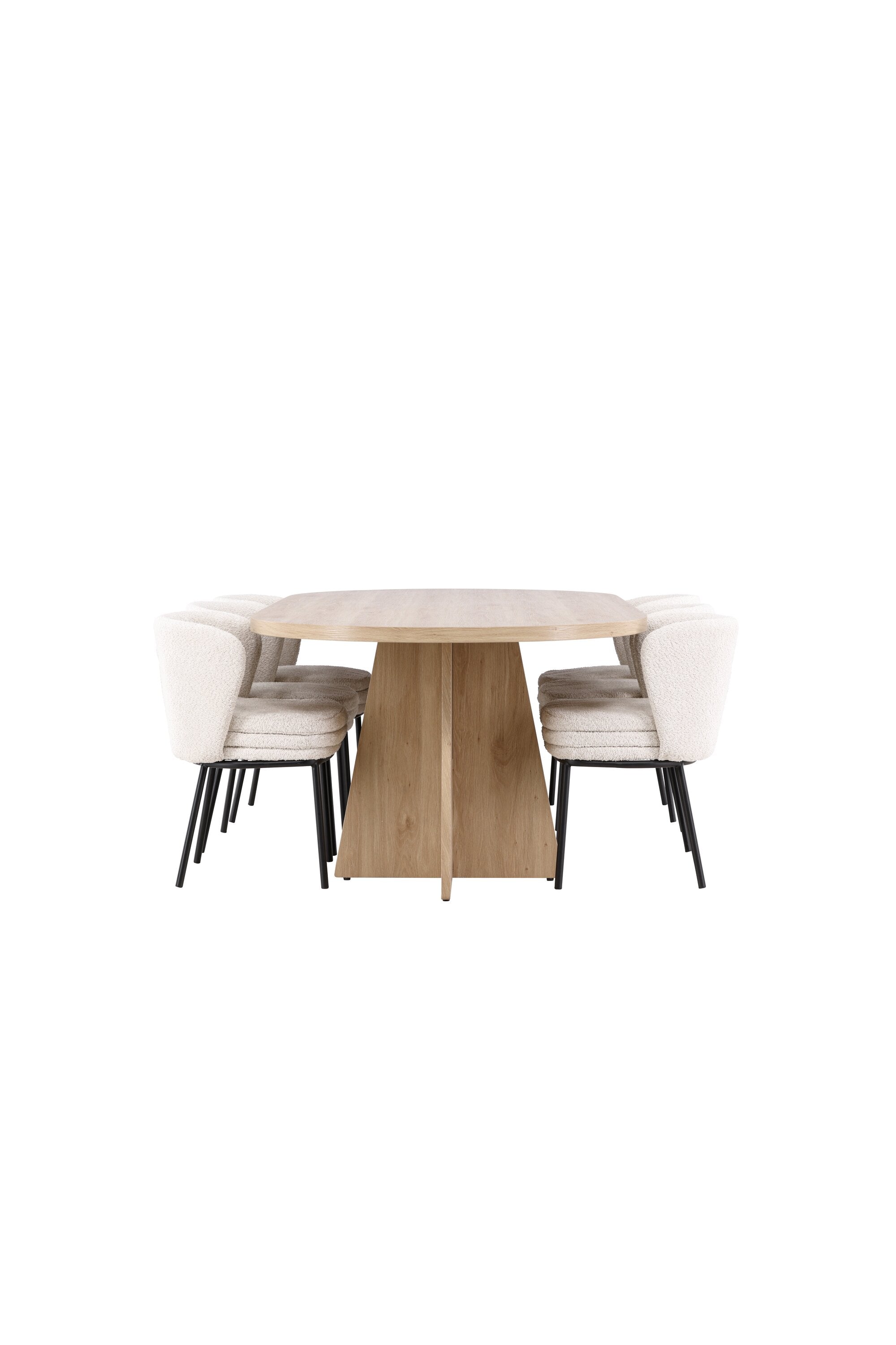 Bootcut Matbord med Agnes Matstol-GR Dining Set-Venture Home-peaceofhome.se