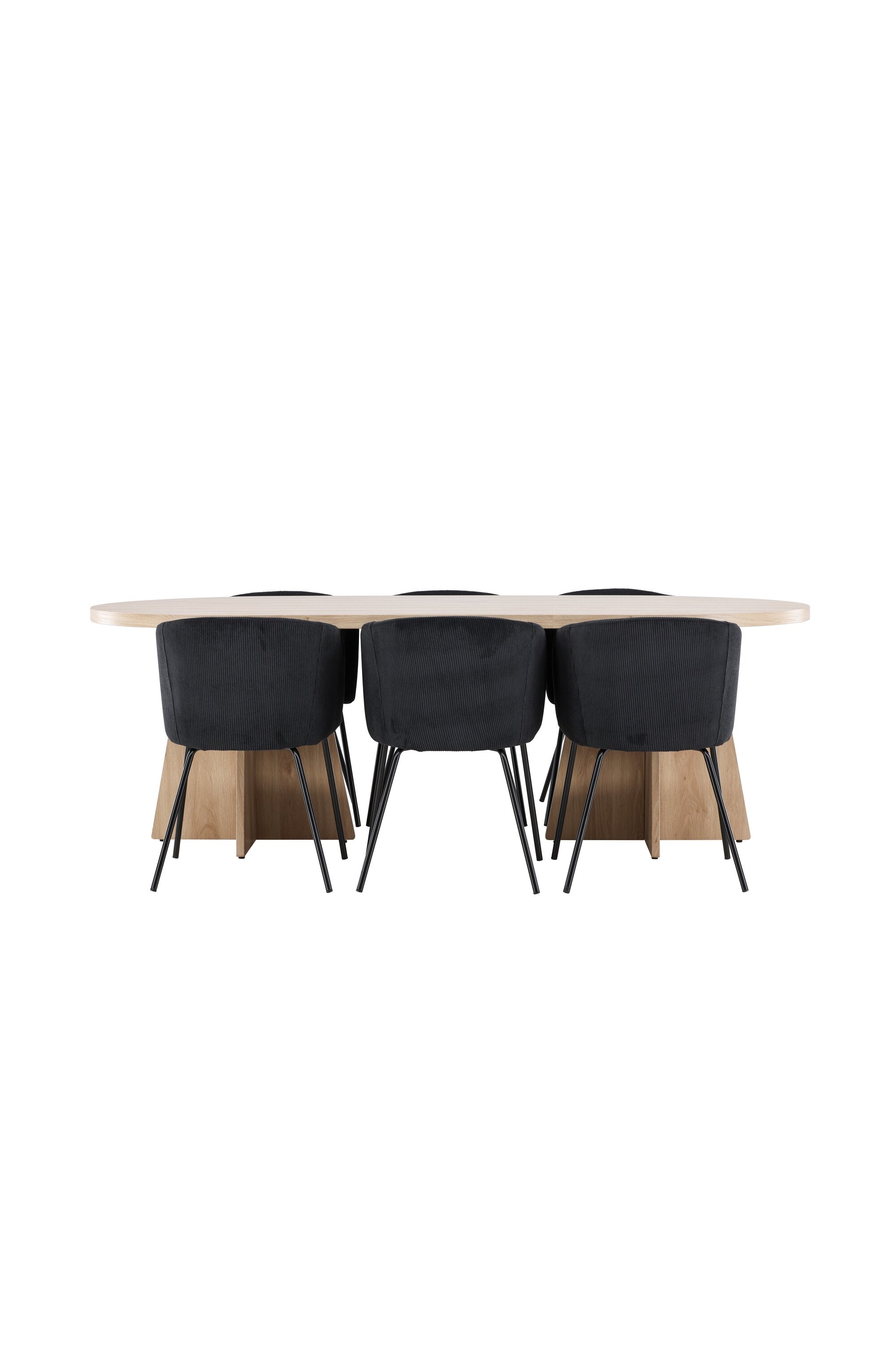 Bootcut Matbord med Berit Matstol-GR Dining Set-Venture Home-peaceofhome.se