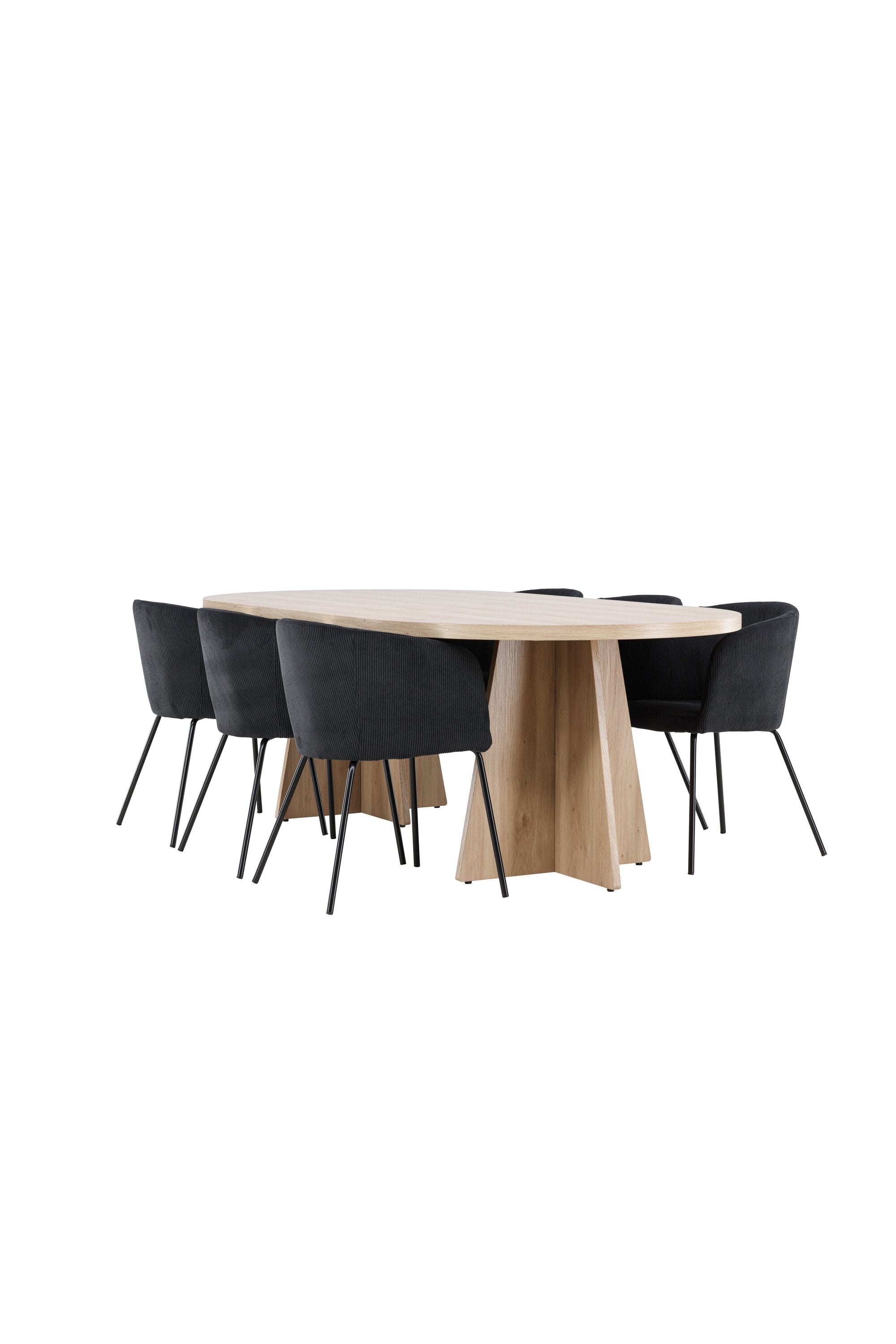 Bootcut Matbord med Berit Matstol-GR Dining Set-Venture Home-peaceofhome.se